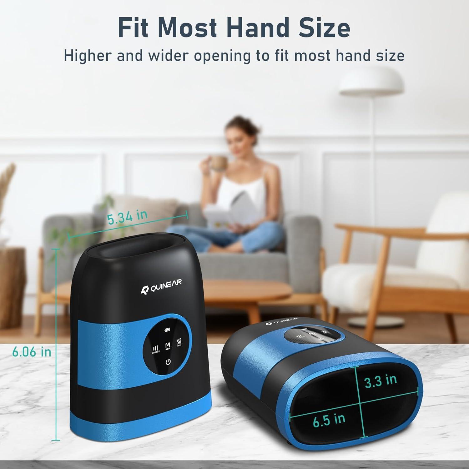 Masajeador de Mano Inalámbrico QUINEAR con Calor y Compresión