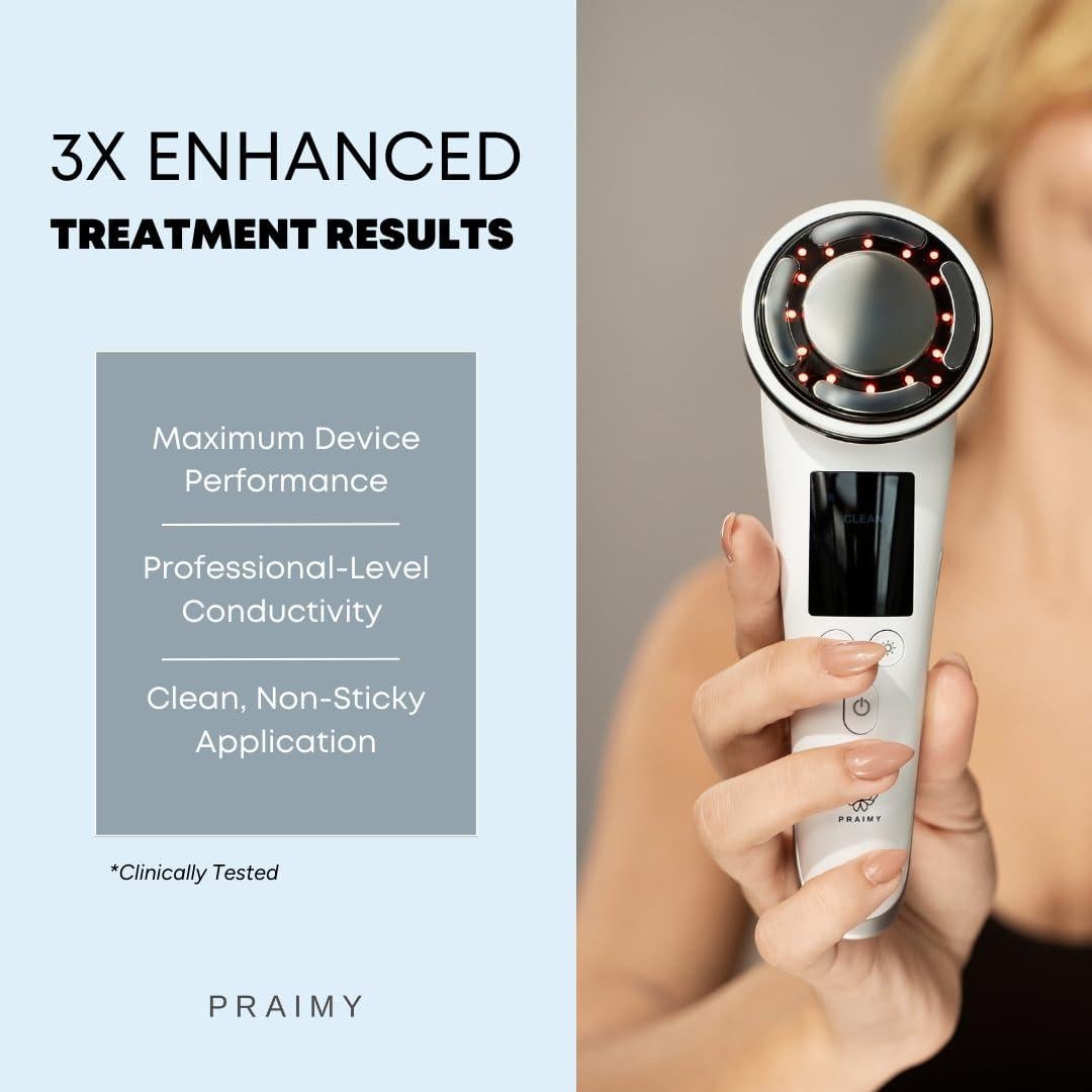 Gel Conductivo PRAIMY Glow Rose 97.6 ml - Microcorriente, RF, EMS