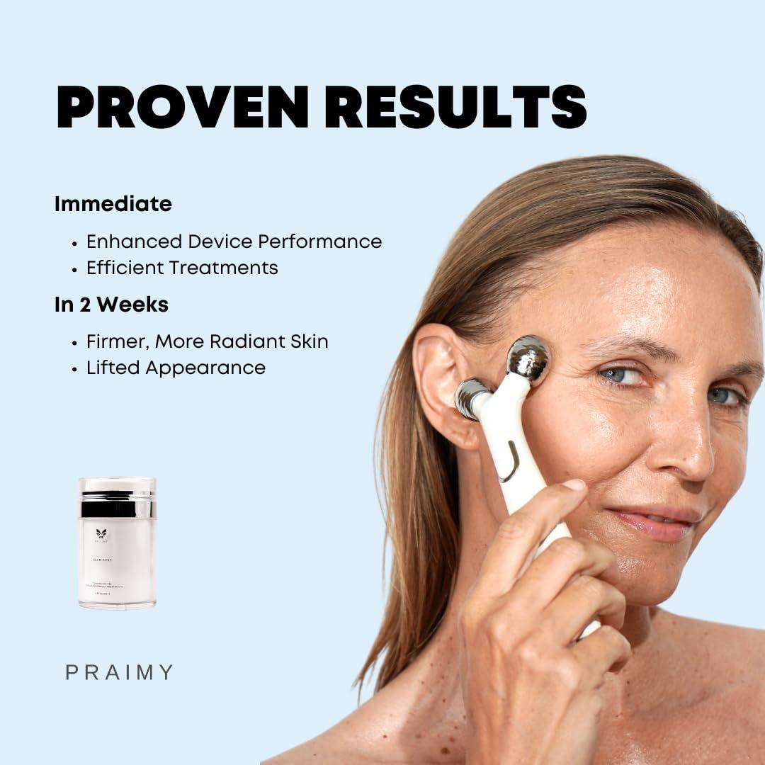 Gel Conductivo PRAIMY Glow Rose 97.6 ml - Microcorriente, RF, EMS