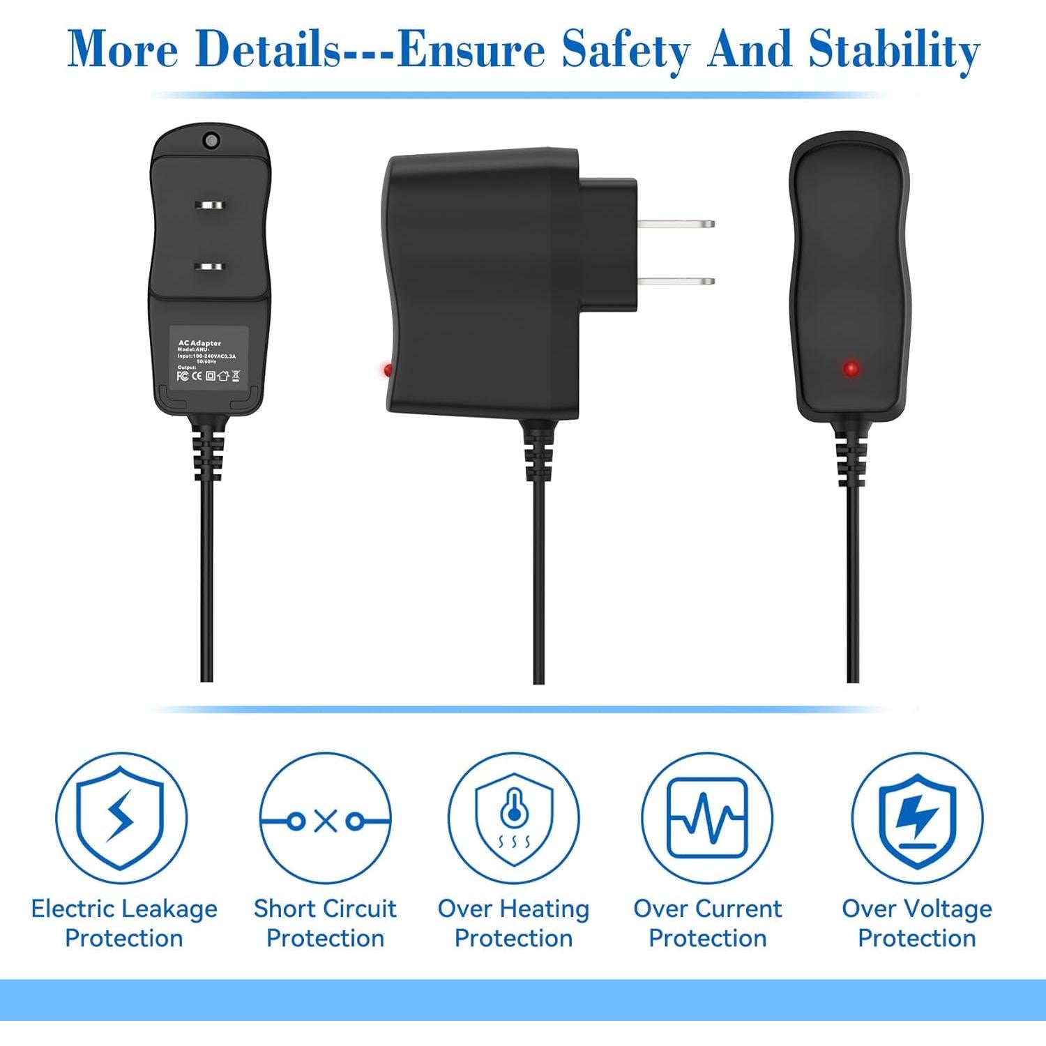 Adaptador de CA Dmoizka para NuFace Trinity Pro 5V 1A