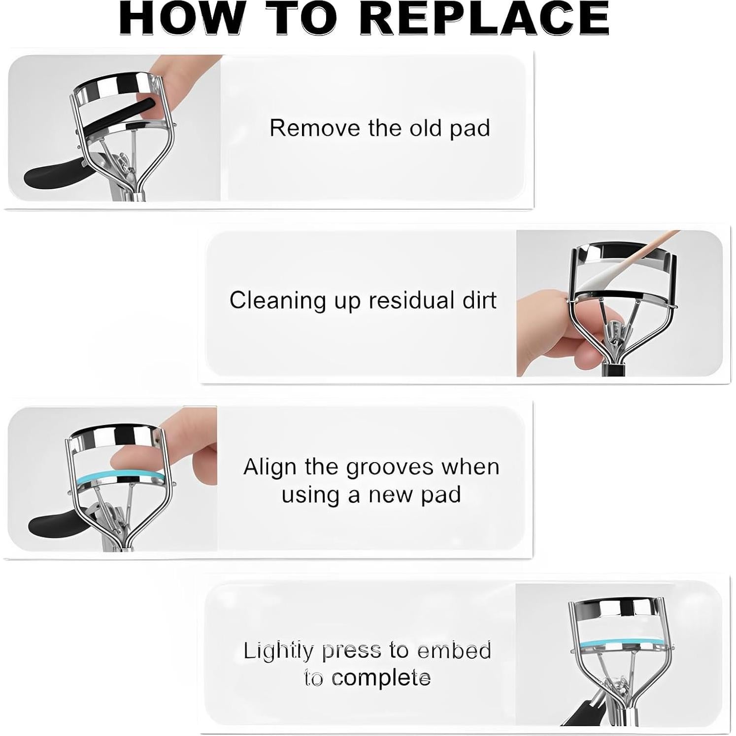 100 Almohadillas de Repuesto para Rizador de Pestañas Shiseido