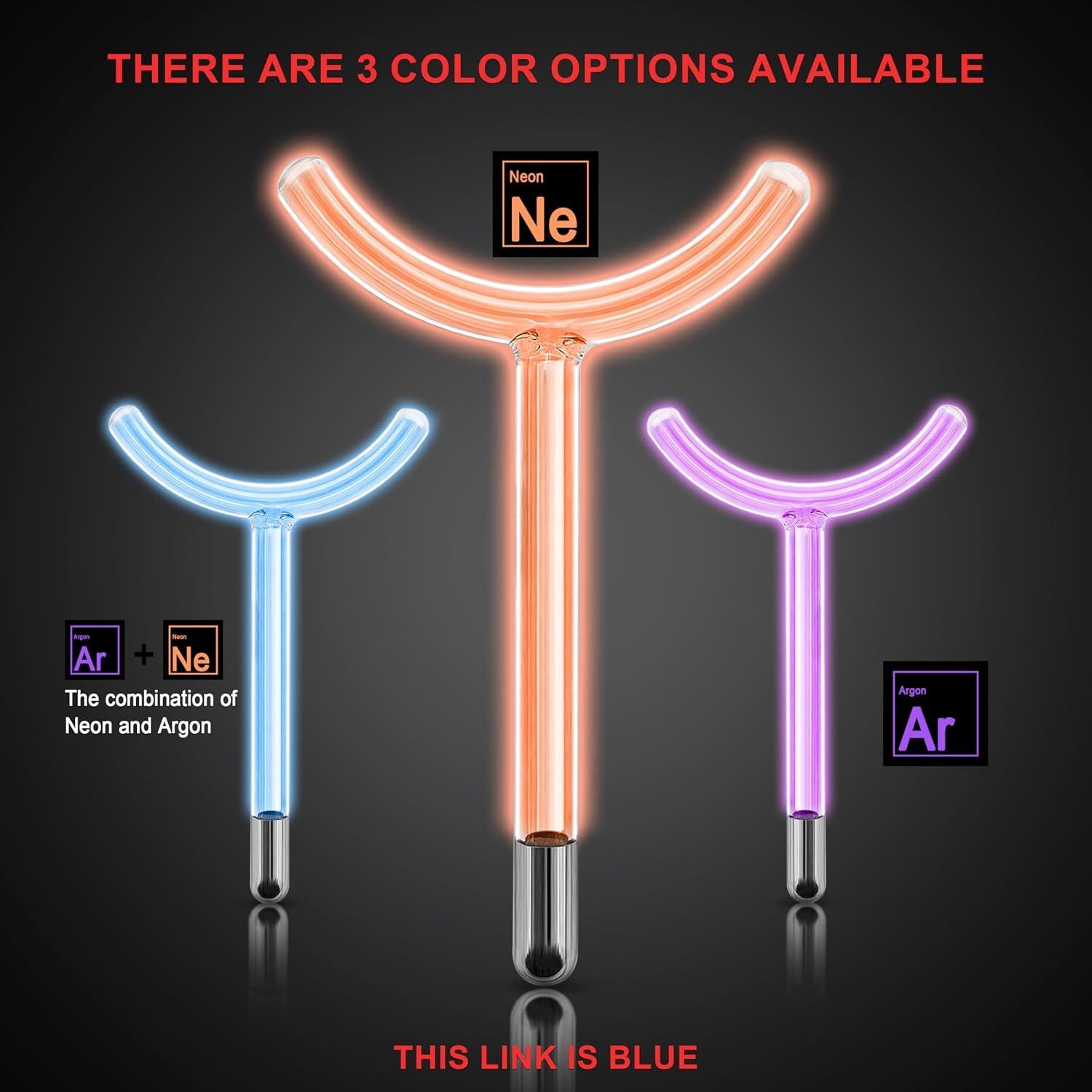 Varita de Electrodos de Vidrio Elitzia ETHB01 Naranja Forma Y