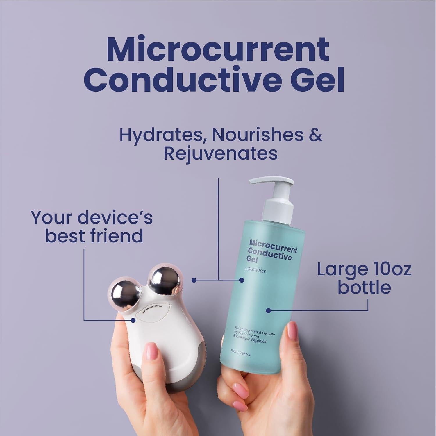 Gel Conductivo Auralux 300ml para Dispositivos de Microcorriente