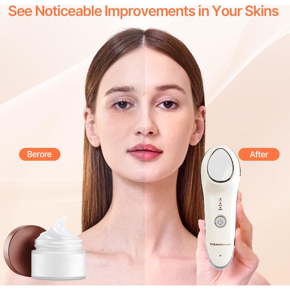 Masajeador Facial Caliente y Frío TOUCHBeauty AG-1389