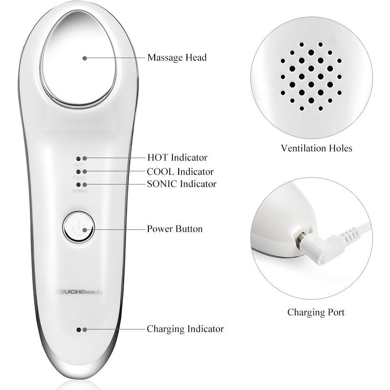 Masajeador Facial Caliente y Frío TOUCHBeauty AG-1389