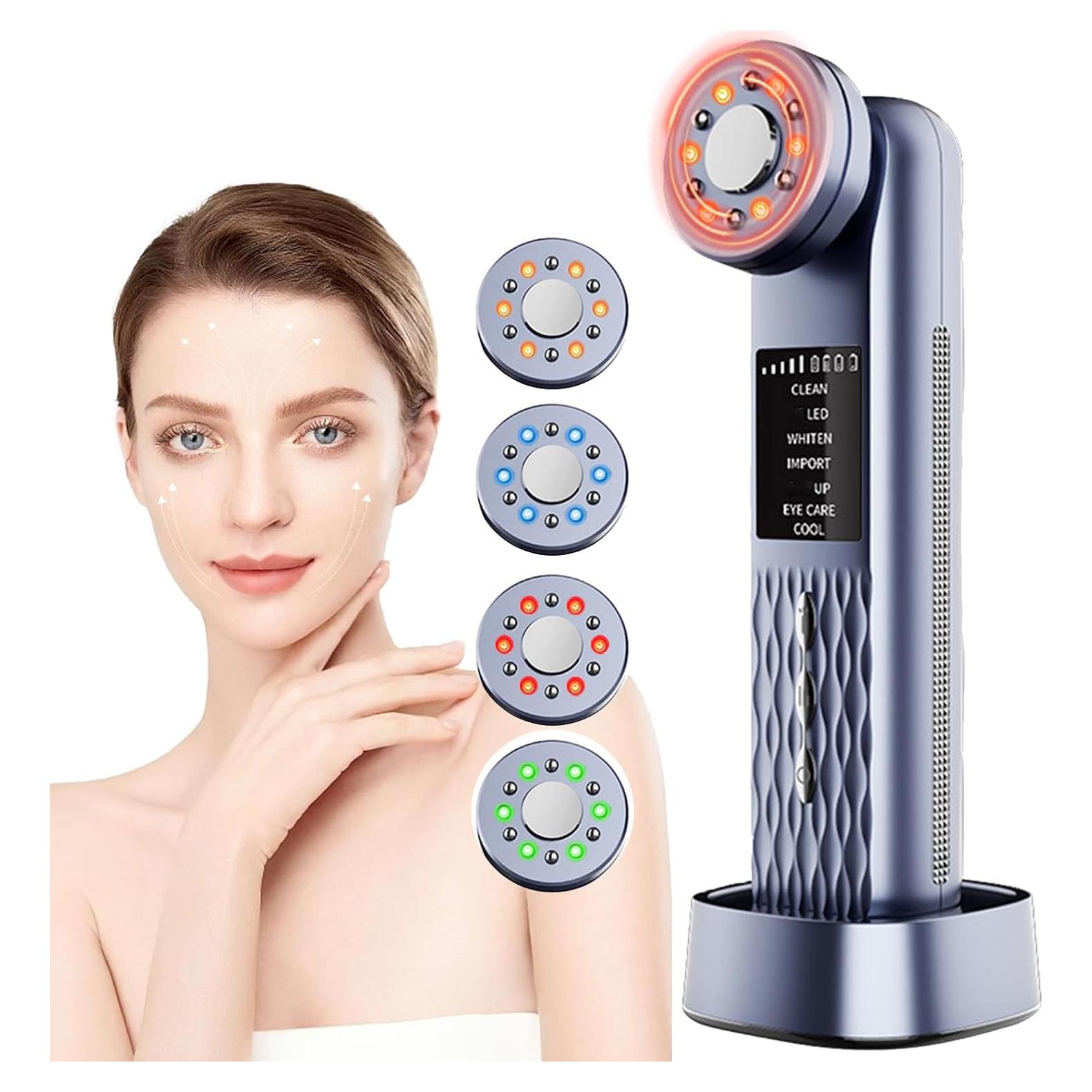 Masajeador Facial Eléctrico MASIKE 7 en 1 para Cuidado de la Piel