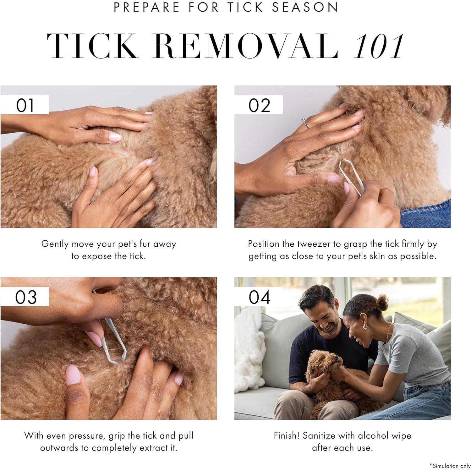 Pinzas para Remoción de Garrapatas Tweezerman 18.42 cm