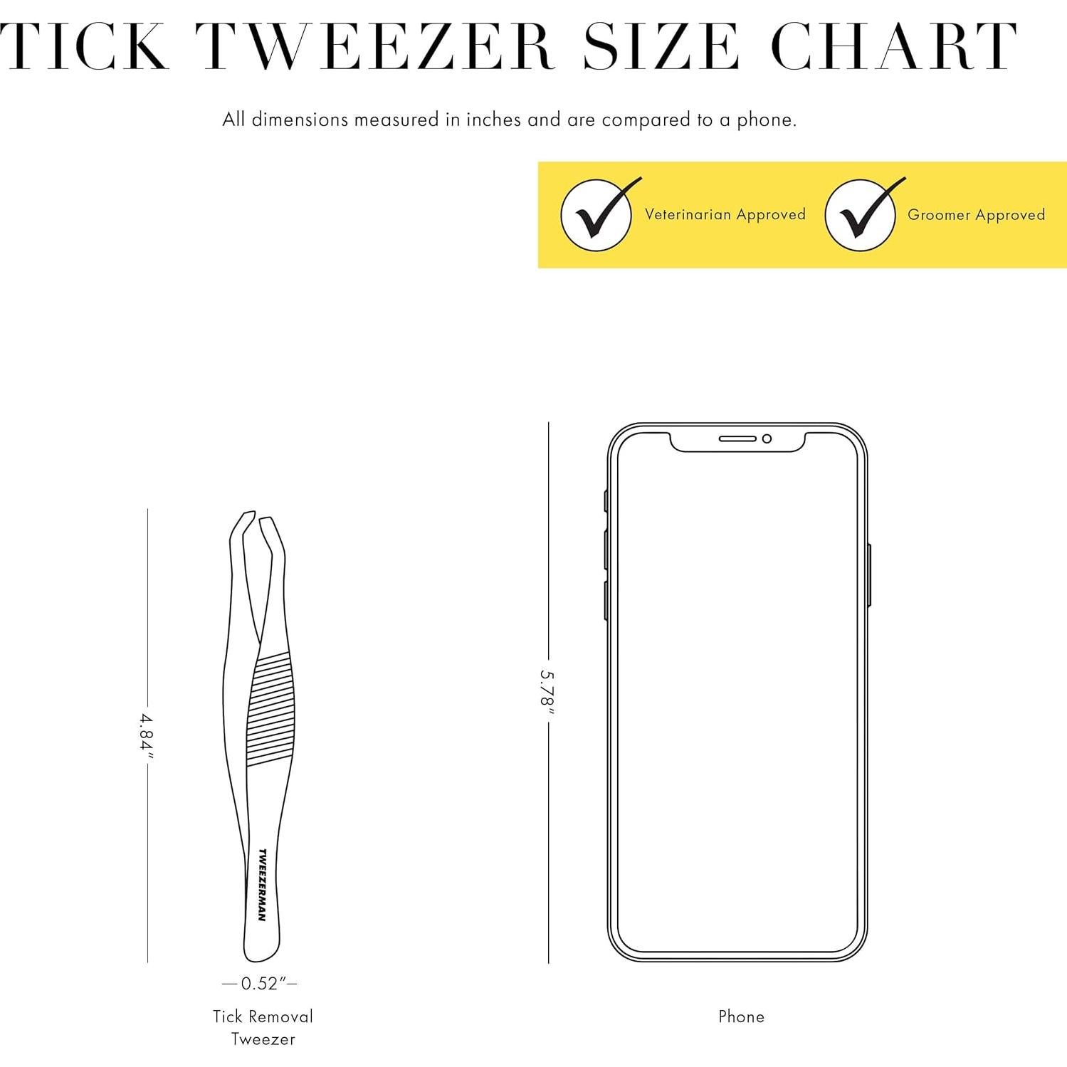 Pinzas para Remoción de Garrapatas Tweezerman 18.42 cm