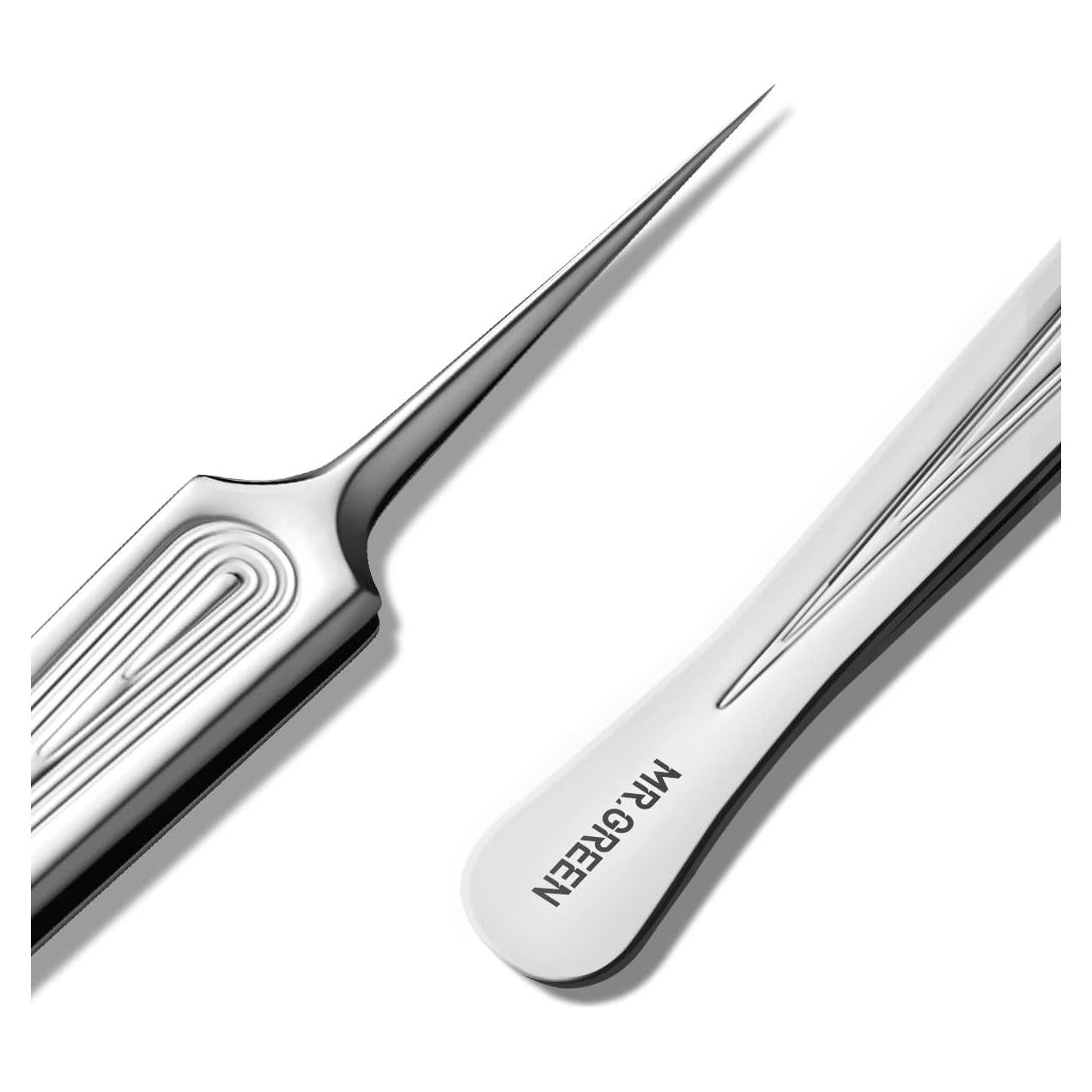 Pinzas de Pelo Encarnado MR.GREEN Punta de Aguja Ergonómicas