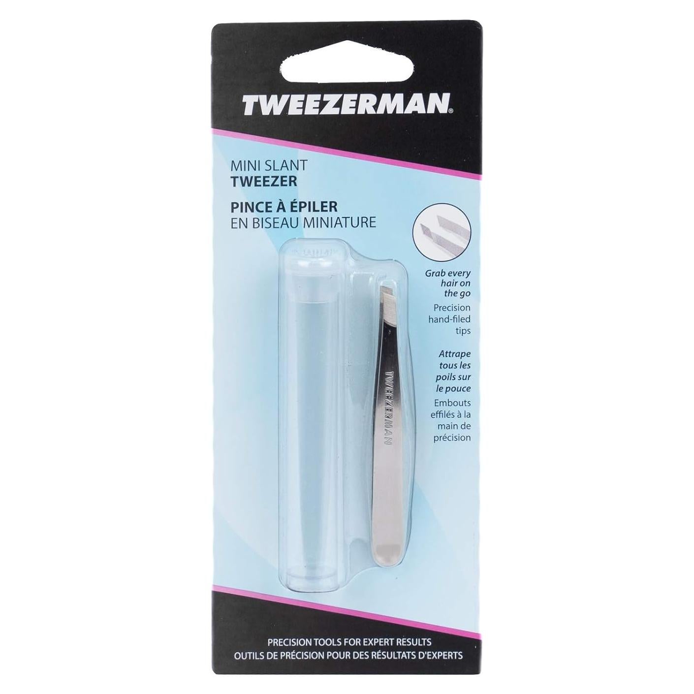 Pinzas Mini Slant Tweezerman Acero Inoxidable 10x5cm