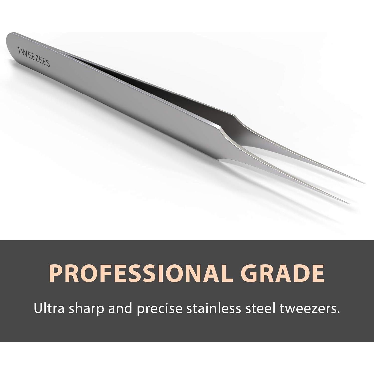 Pinzas de Acero Inoxidable Tweezees para Vello Encarnado y Astillas