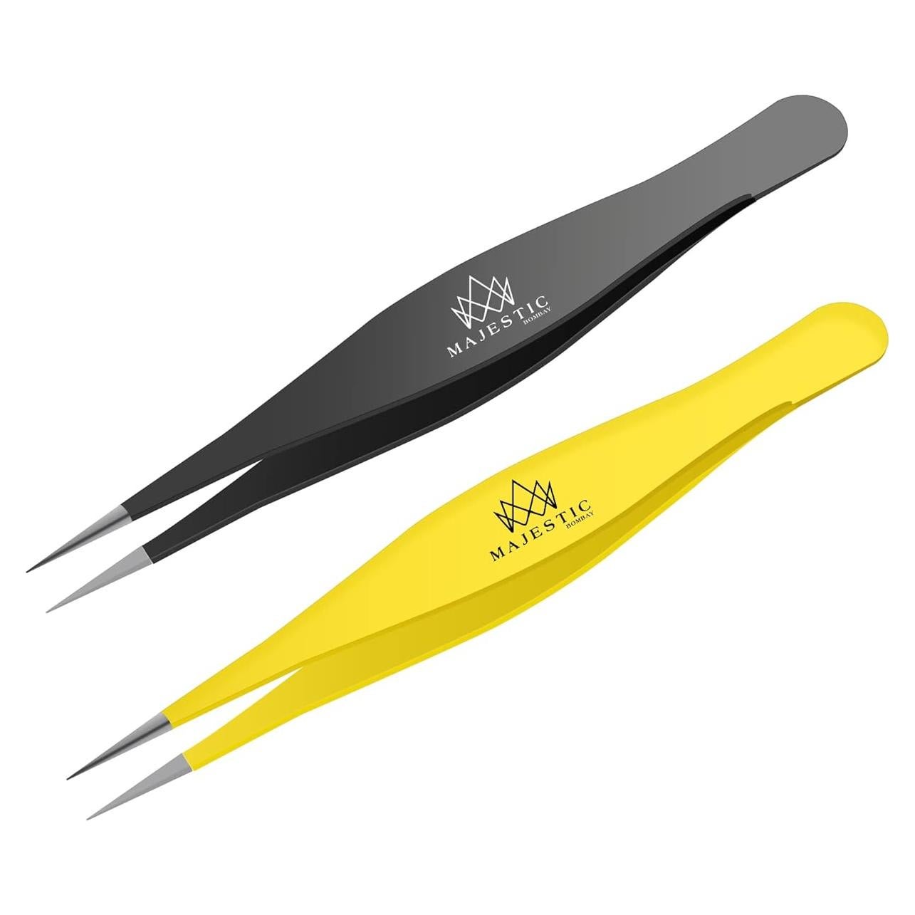 Pinzas de Punta Fina Majestic Bombay - Precisión para Depilar