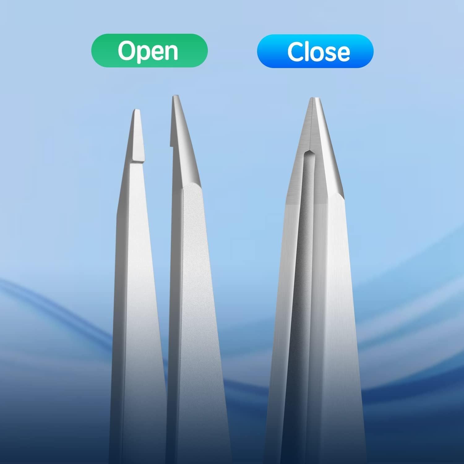 Pinzas Puntiagudas Velodios de Acero Inoxidable para Cejas