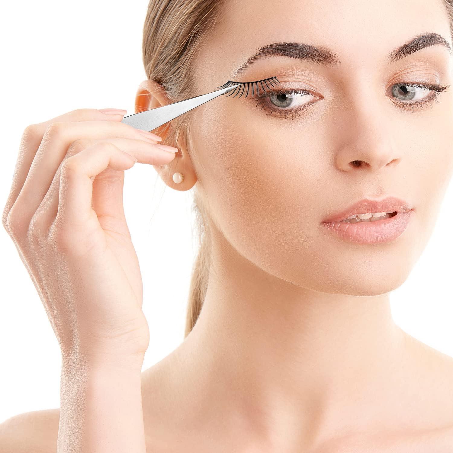 Pinzas Puntiagudas Velodios de Acero Inoxidable para Cejas