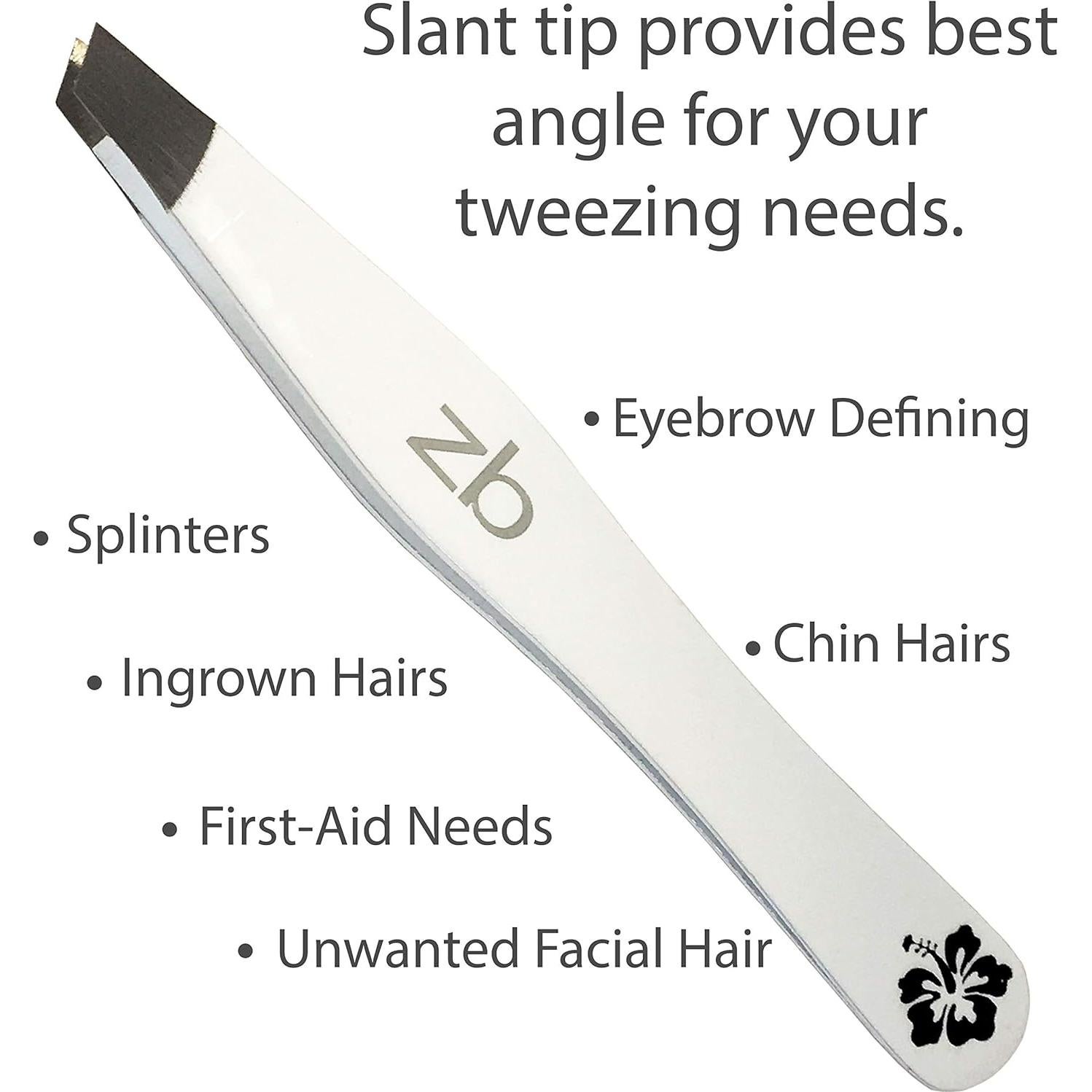 Pinzas de Punta Inclinada Zizzili Aloha - Acero Inoxidable