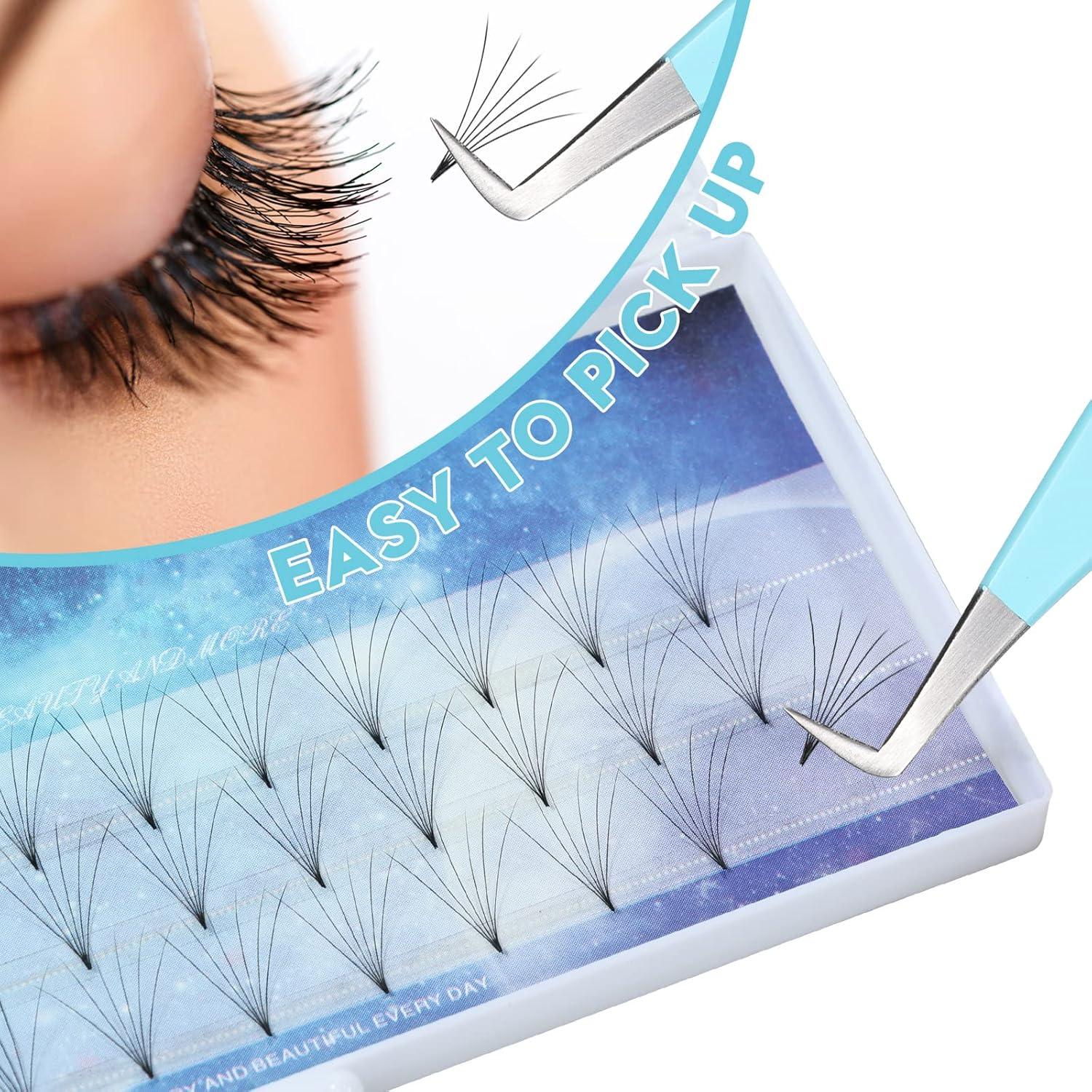 Pinzas de Volumen Ms.Queen 90 Grados para Pestañas Azul