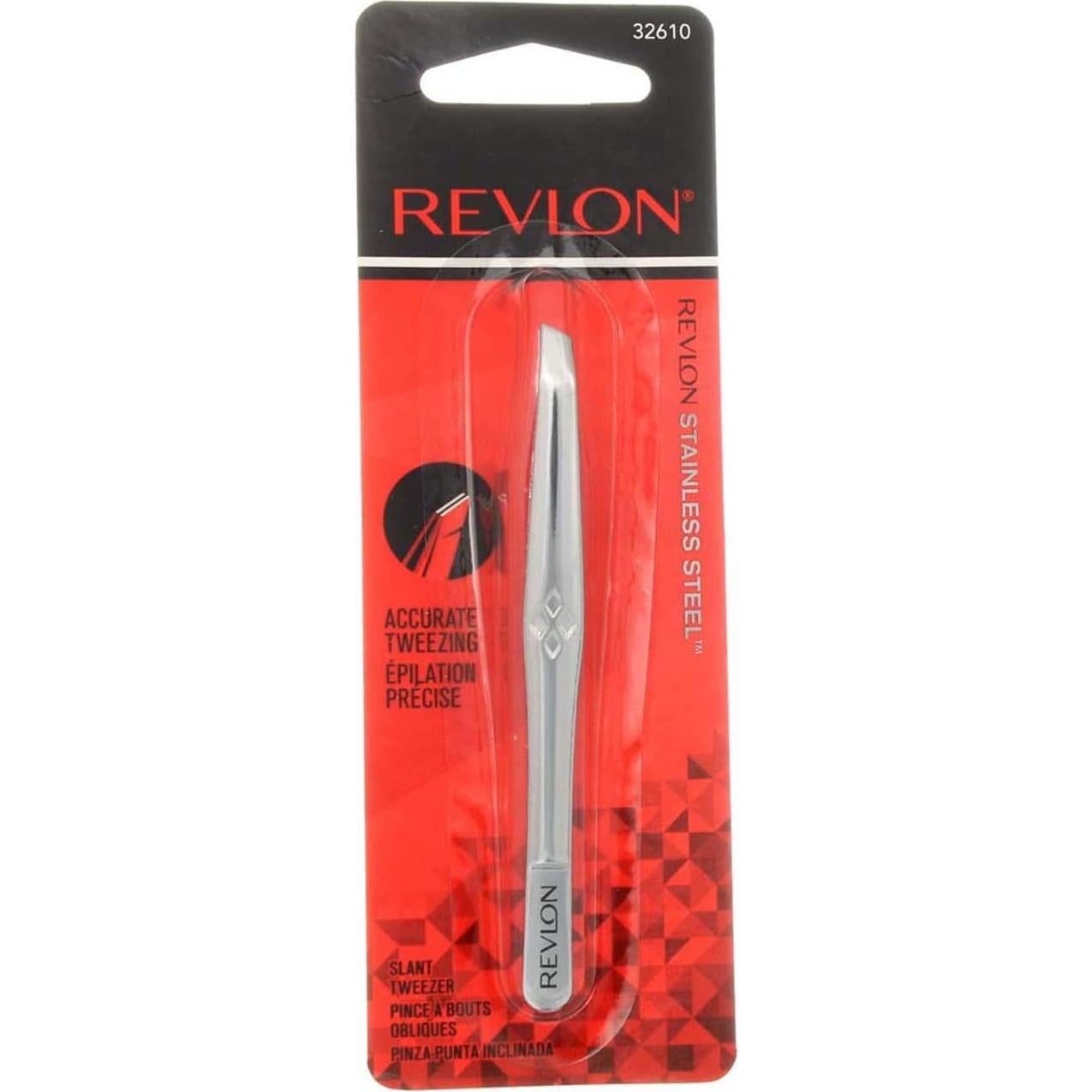 Pinzas de Acero Inoxidable Revlon Precisas - Paquete de 2