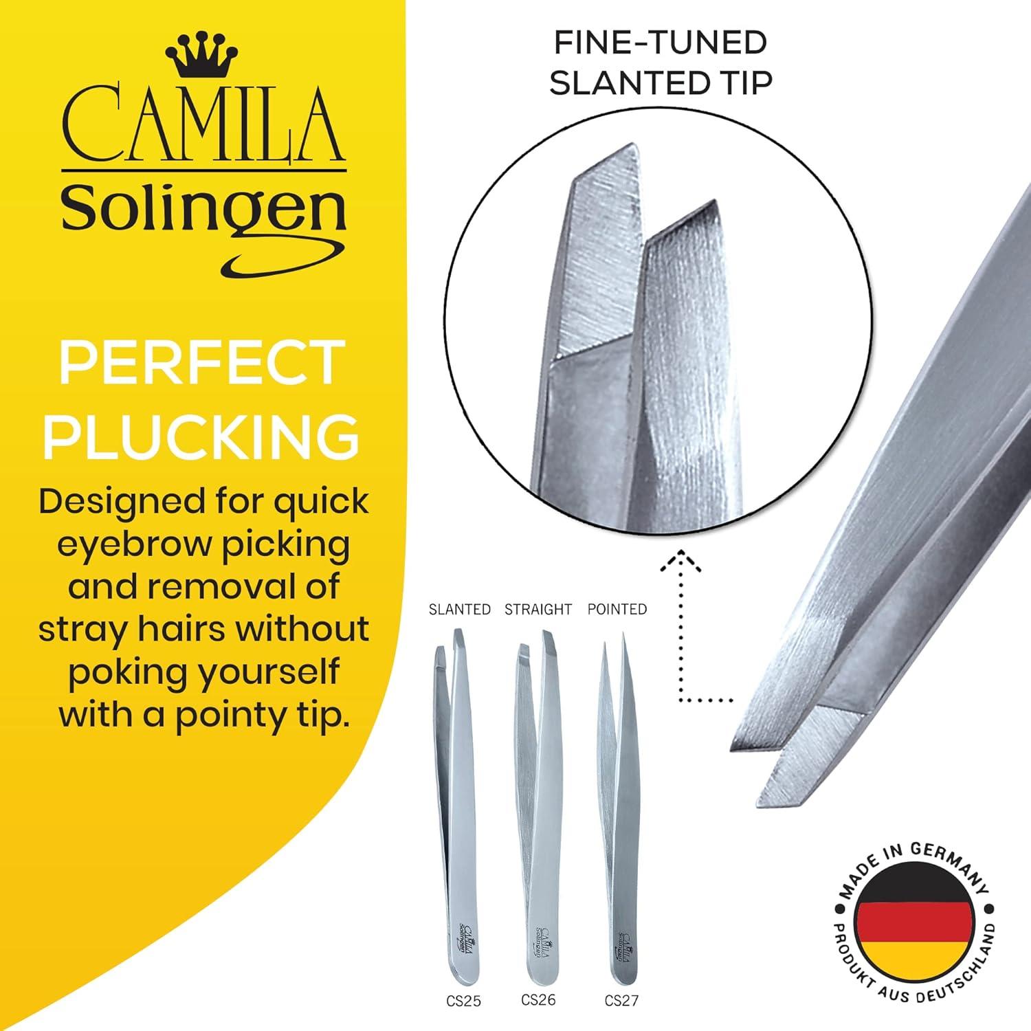 Pinzas de Precisión Inclinadas Camila Solingen 10.16 cm Acero Inoxidable