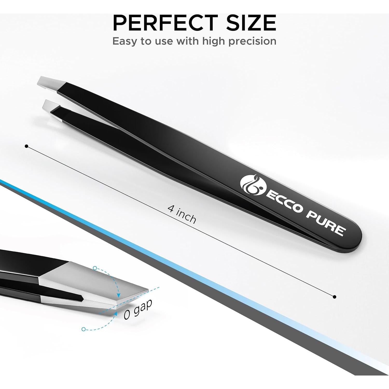 Precision Slant Tip Tweezers – Stainless Steel Forceps for Lab, Crafts, and Fine Handling