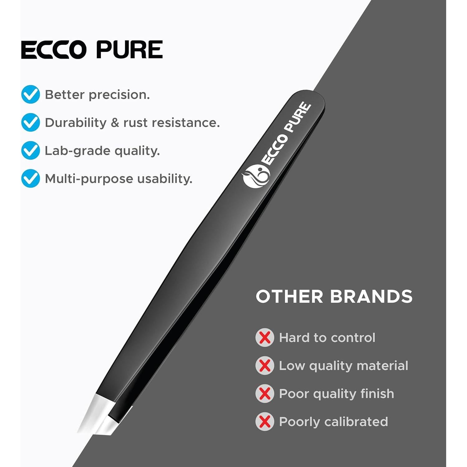 Precision Slant Tip Tweezers – Stainless Steel Forceps for Lab, Crafts, and Fine Handling