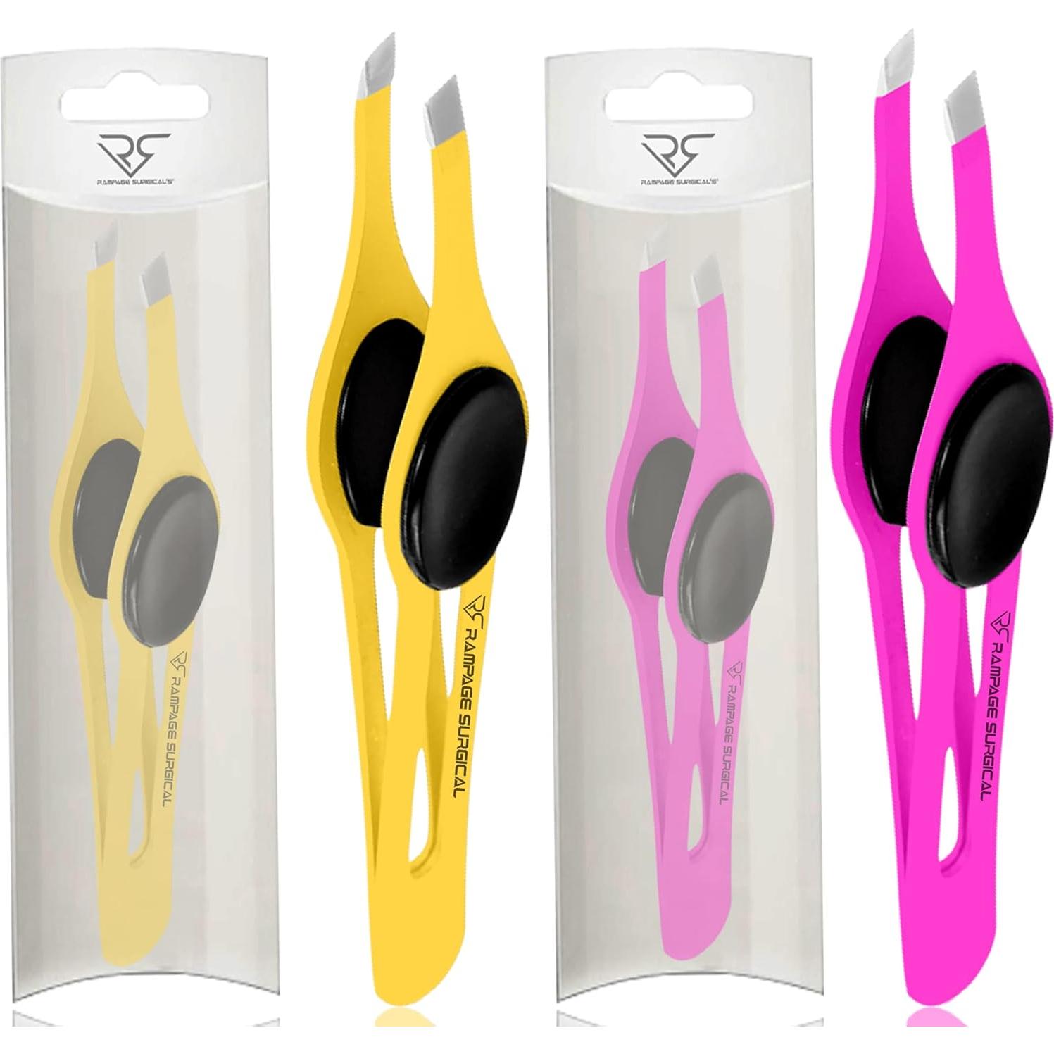 Pinzas de Cejas Profesionales Rampage Surgical Set 2 y 3 Pcs