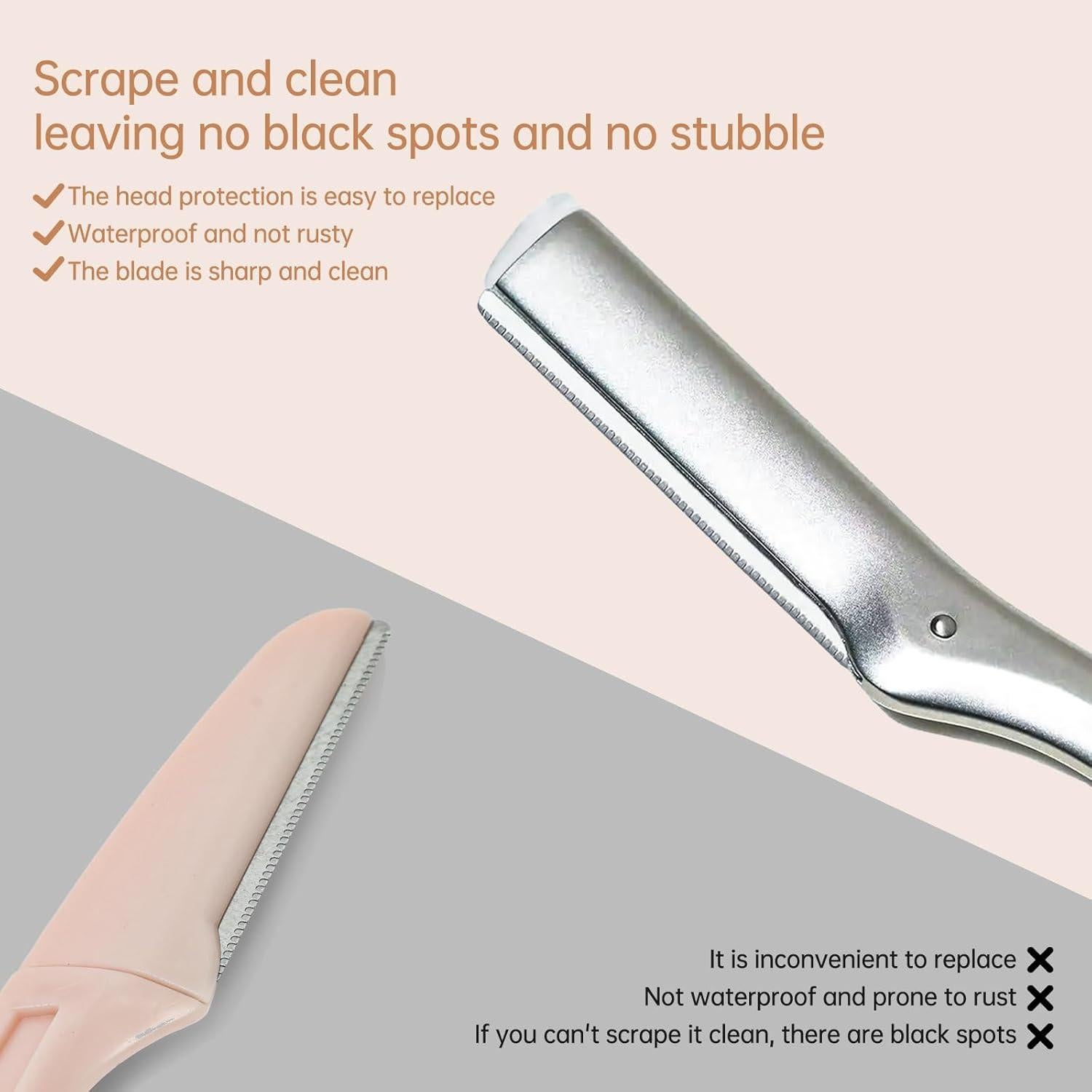 Cuchillas de Repuesto para Afeitadora Facial Tweezerman - 12 Unidades