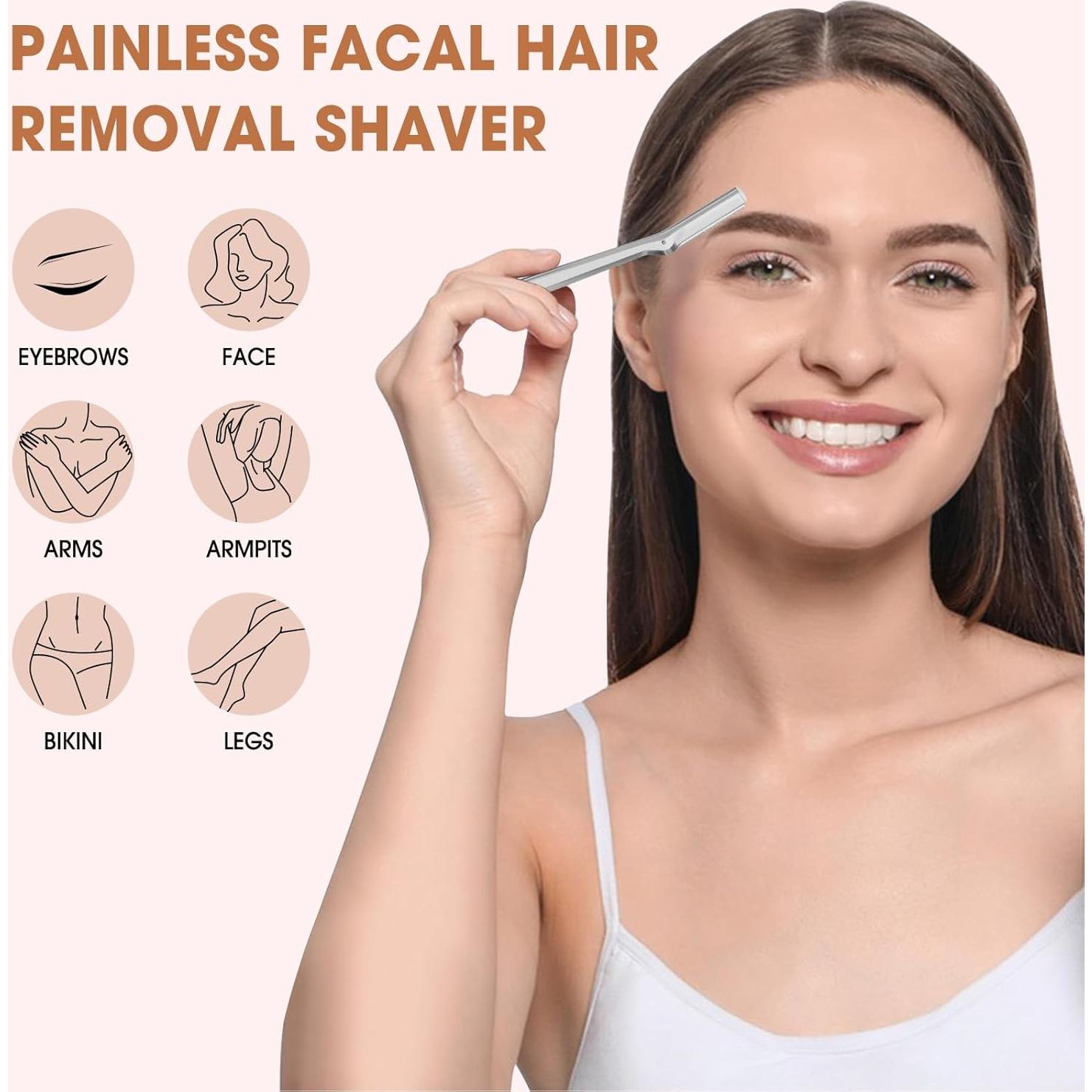 Cuchillas de Repuesto Amrmcy para Rasuradora Facial Tweezerman - 20 Unidades