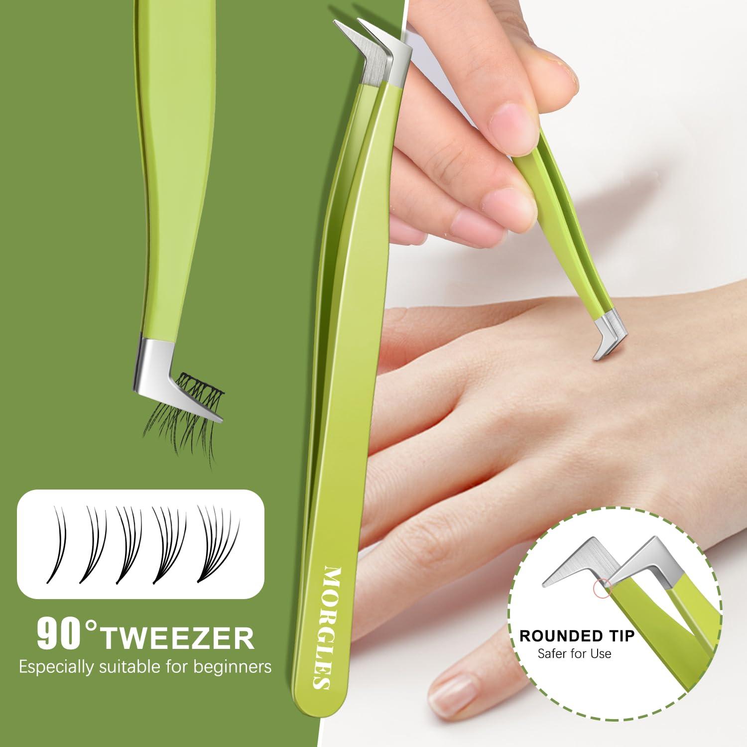 Juego de Pinzas para Extensiones de Pestañas MORGLES 5 Pcs