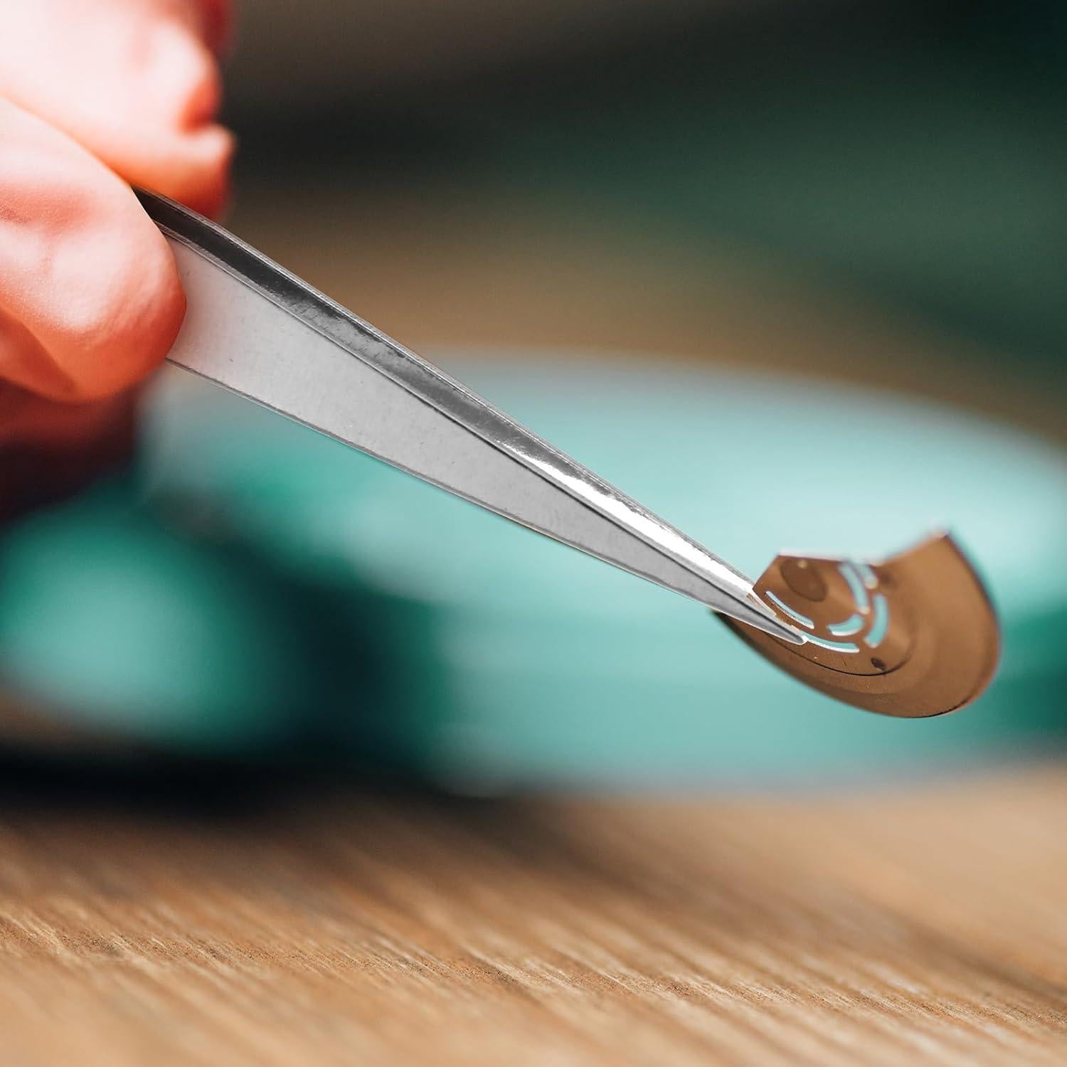 Pinzas de Acero Inoxidable WILLBOND - 10 Pcs 125 mm