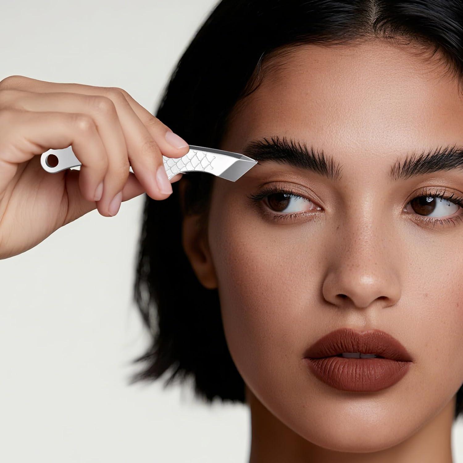 Pinzas de Precisión Batidora para Vello Facial - Acero Inoxidable
