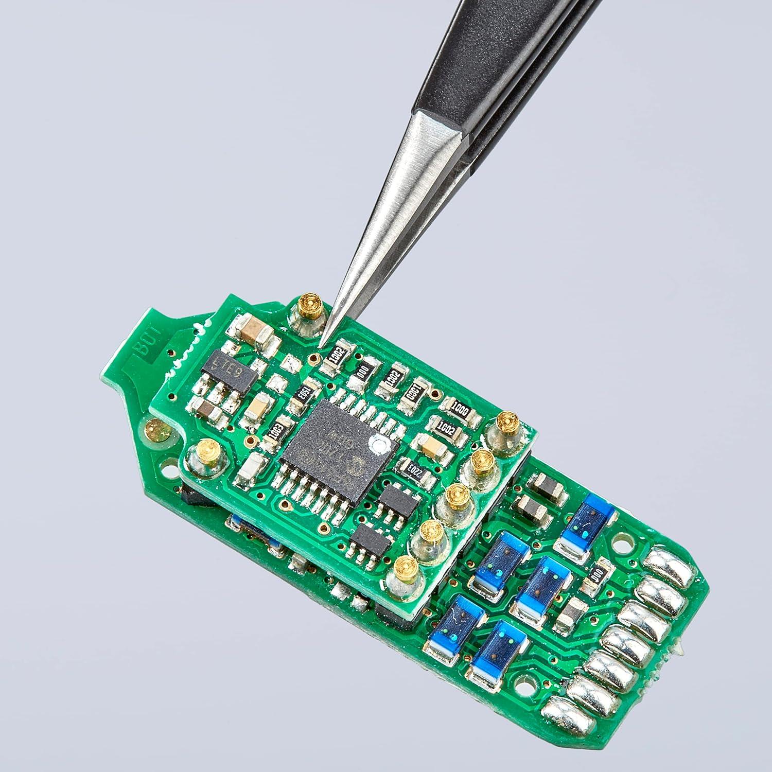 Pinzas KNIPEX ESD Rectas 13.34 cm Acero Inoxidable Negro