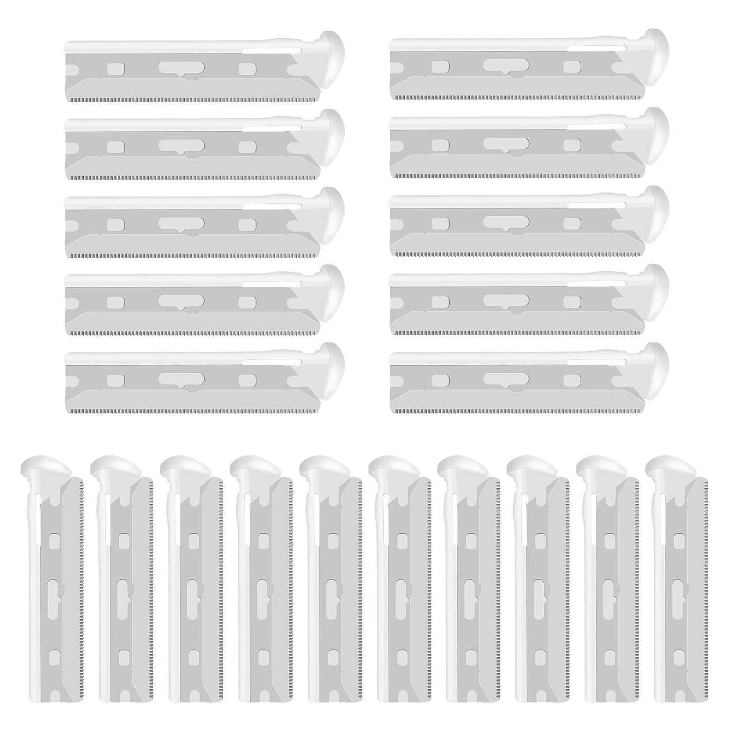 Cuchillas de Repuesto AMILKME para Afeitadora Facial Tweezerman - 20 Unidades