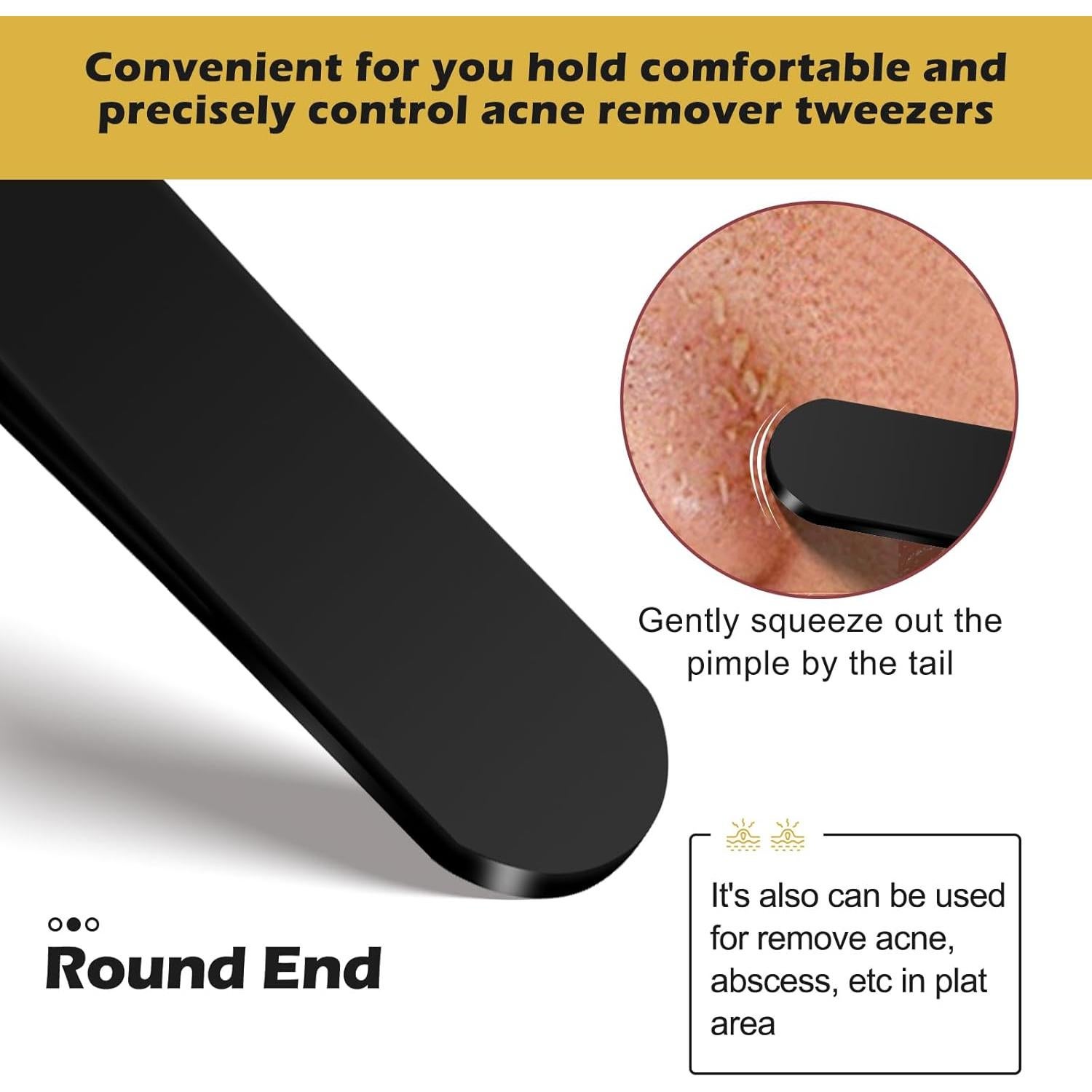 WSYUB Set de Pinzas Profesionales de Acero Inoxidable 4 en 1