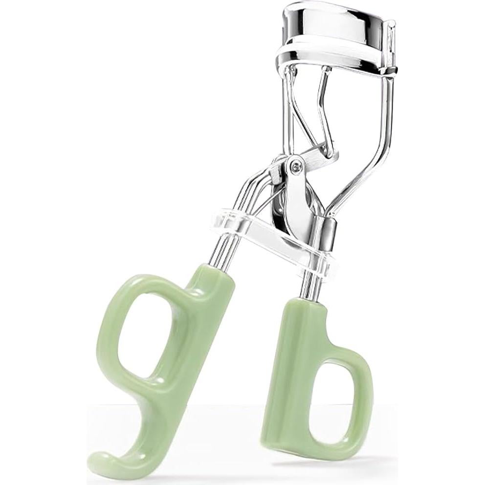 Rizador de Pestañas ChrisNeo Verde Claro con Almohadillas Extra