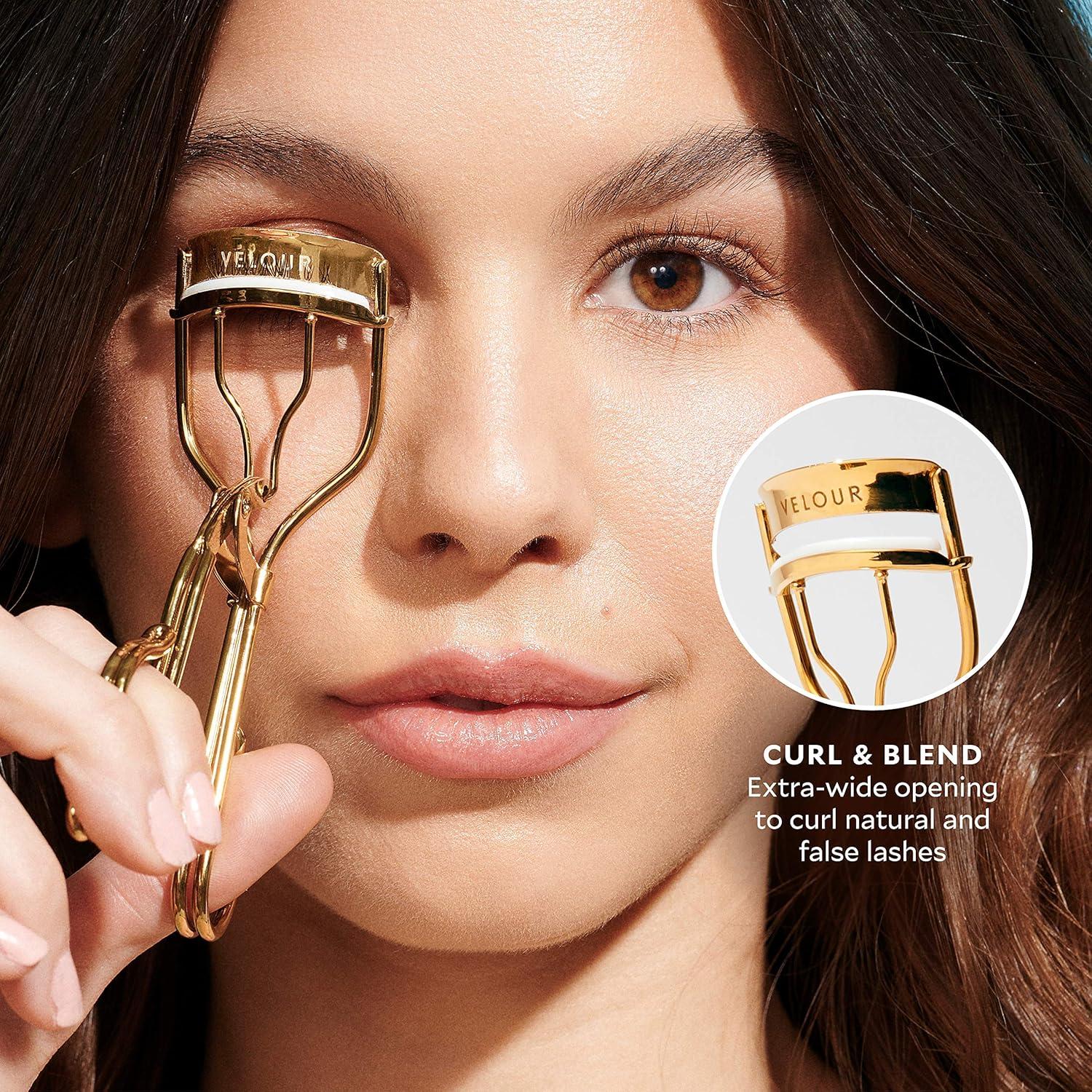 Rizador de Pestañas Velour Lashes Too Extra - Dorado