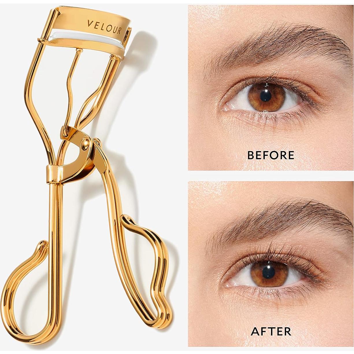 Rizador de Pestañas Velour Lashes Too Extra - Dorado