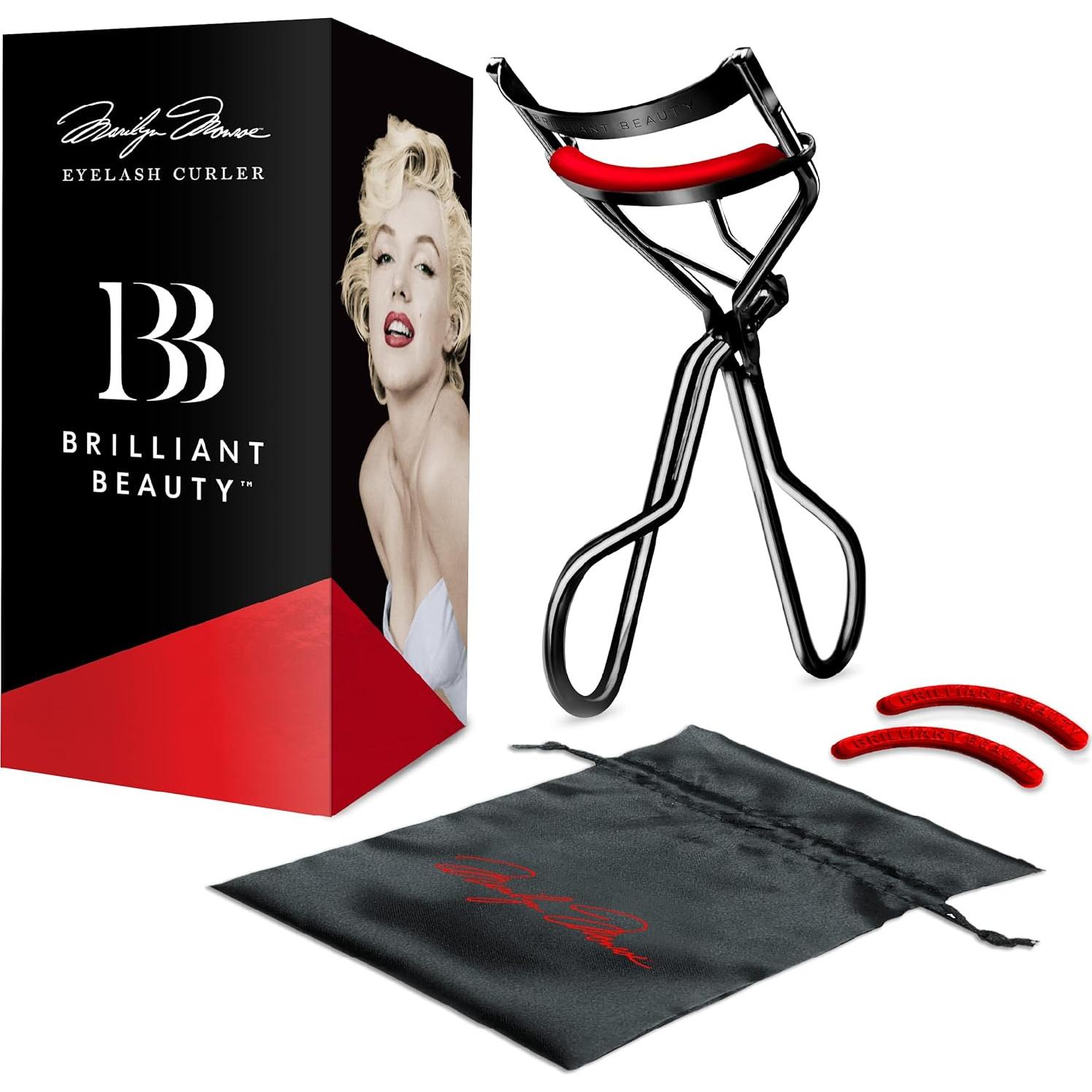Rizador de Pestañas Brilliant Beauty con Bolsa de Satén - Rojo