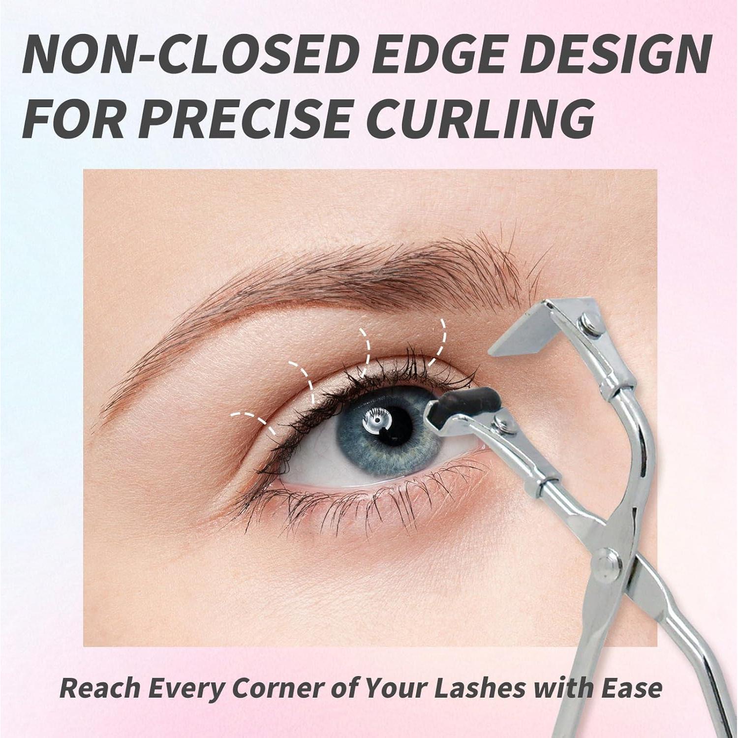 Paquete de 2 Rizadores de Pestañas Mini YAFIYGI con Almohadillas