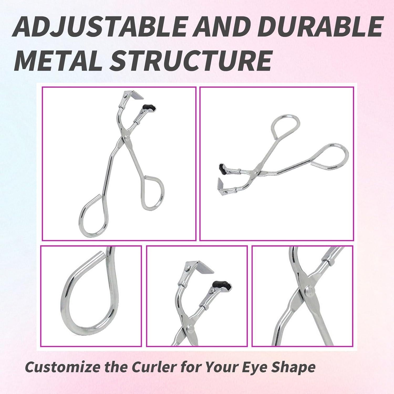 Paquete de 2 Rizadores de Pestañas Mini YAFIYGI con Almohadillas