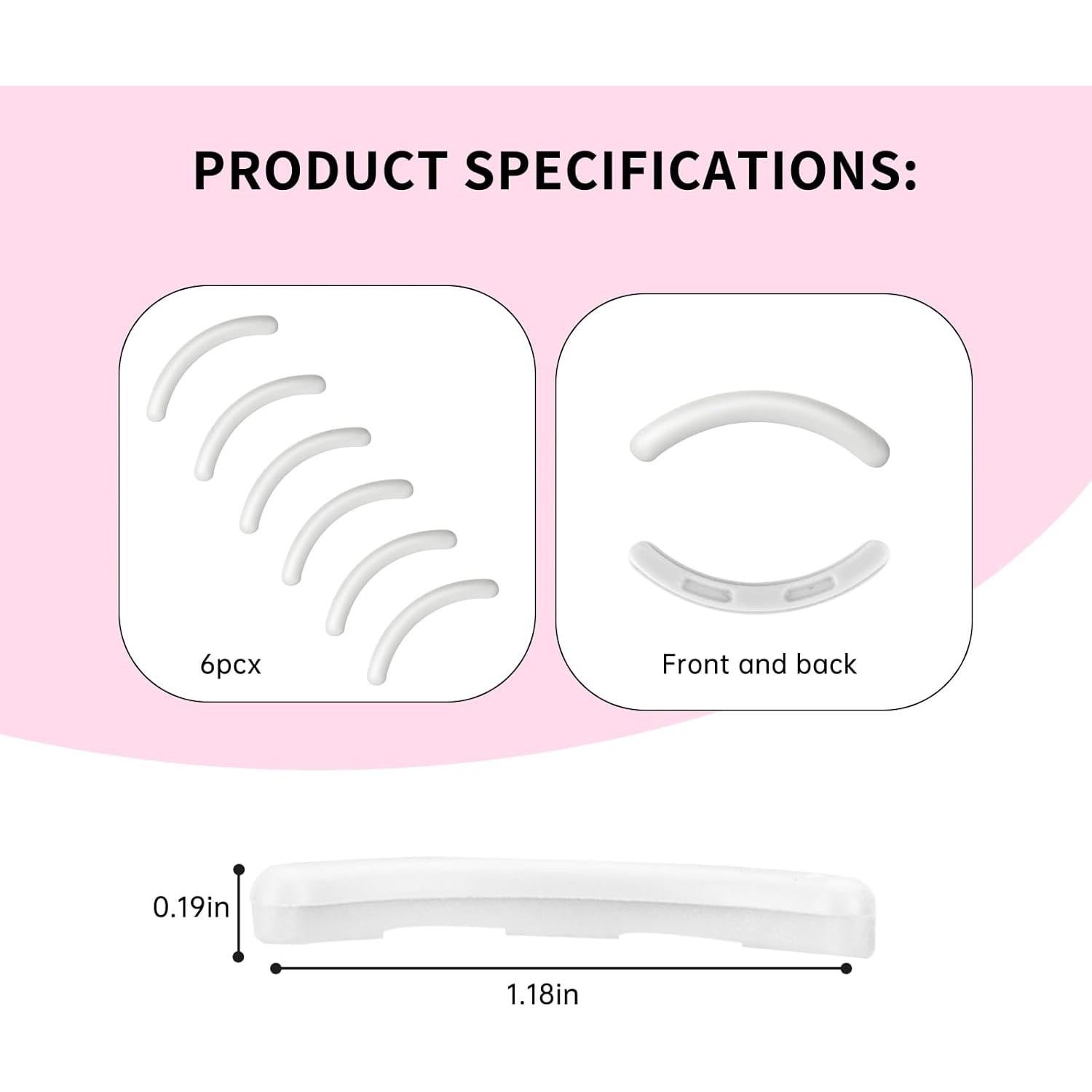 Recargas de Rizadores de Pestañas Silicona Suave 6PCS UXIETIN