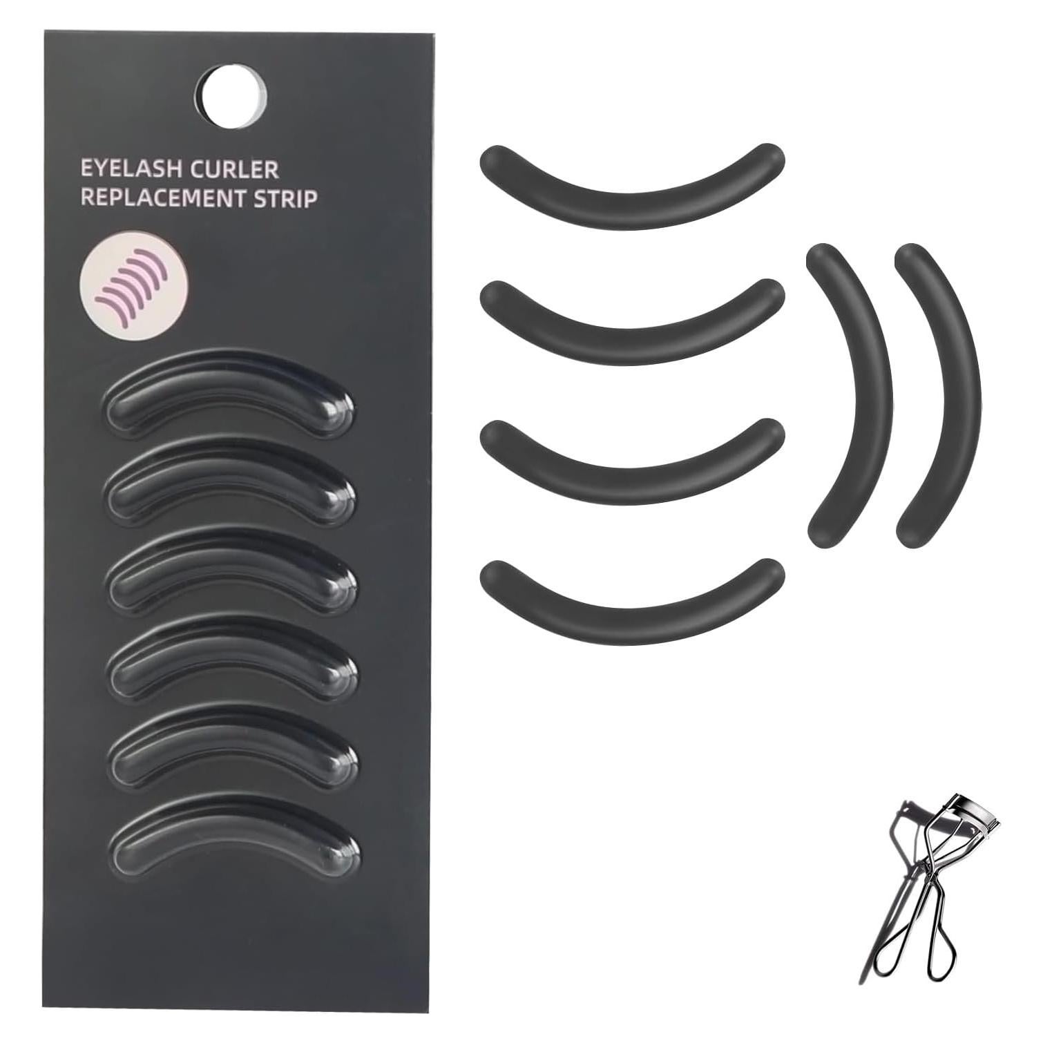 Recargas de Rizador de Pestañas UXIETIN 6PCS Silicona Negra