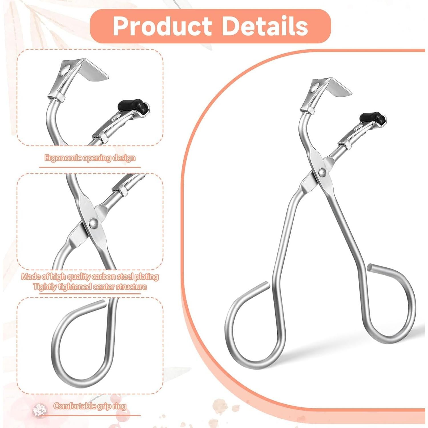 Paquete de 2 Rizadores de Pestañas Andibro Plateados