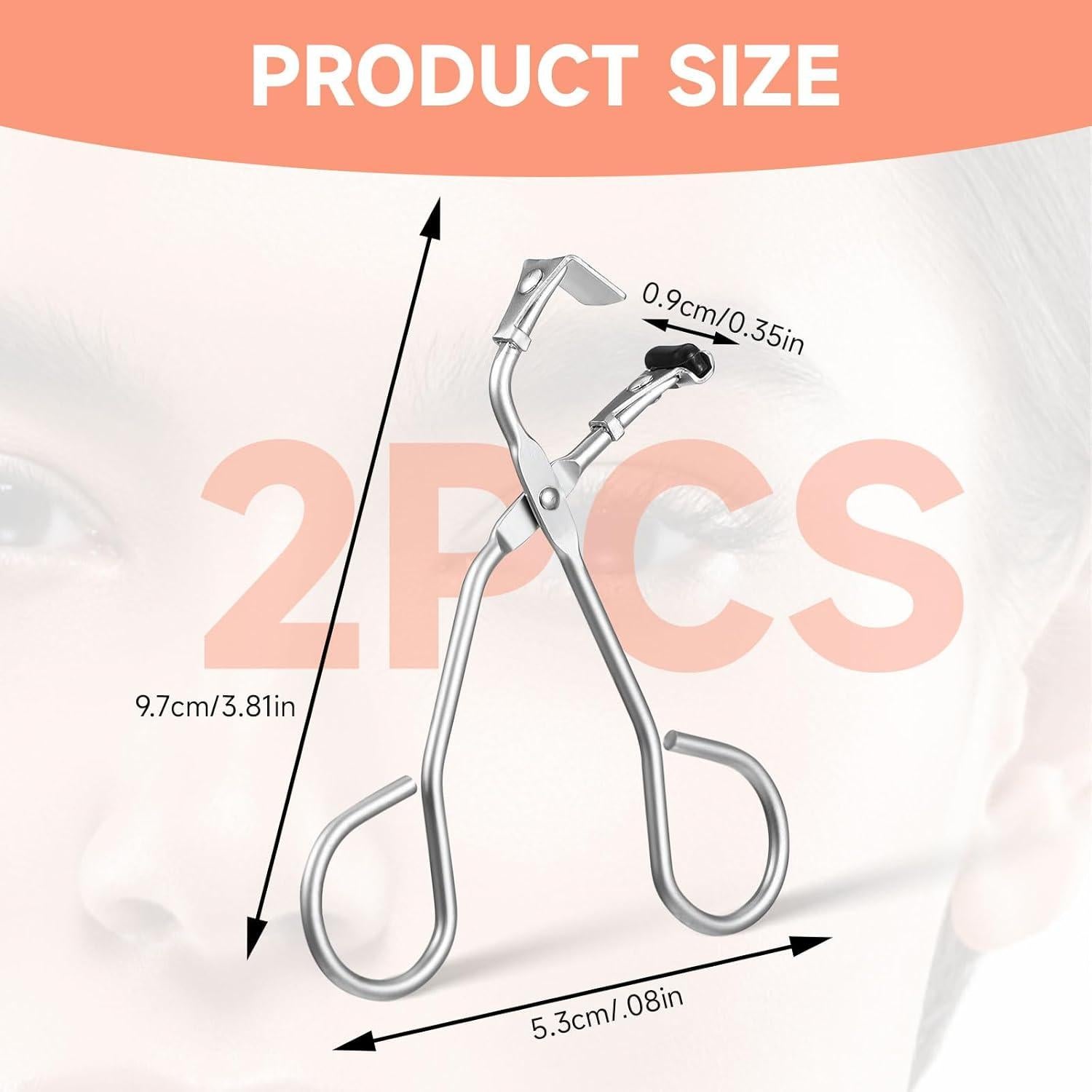 Paquete de 2 Rizadores de Pestañas Andibro Plateados