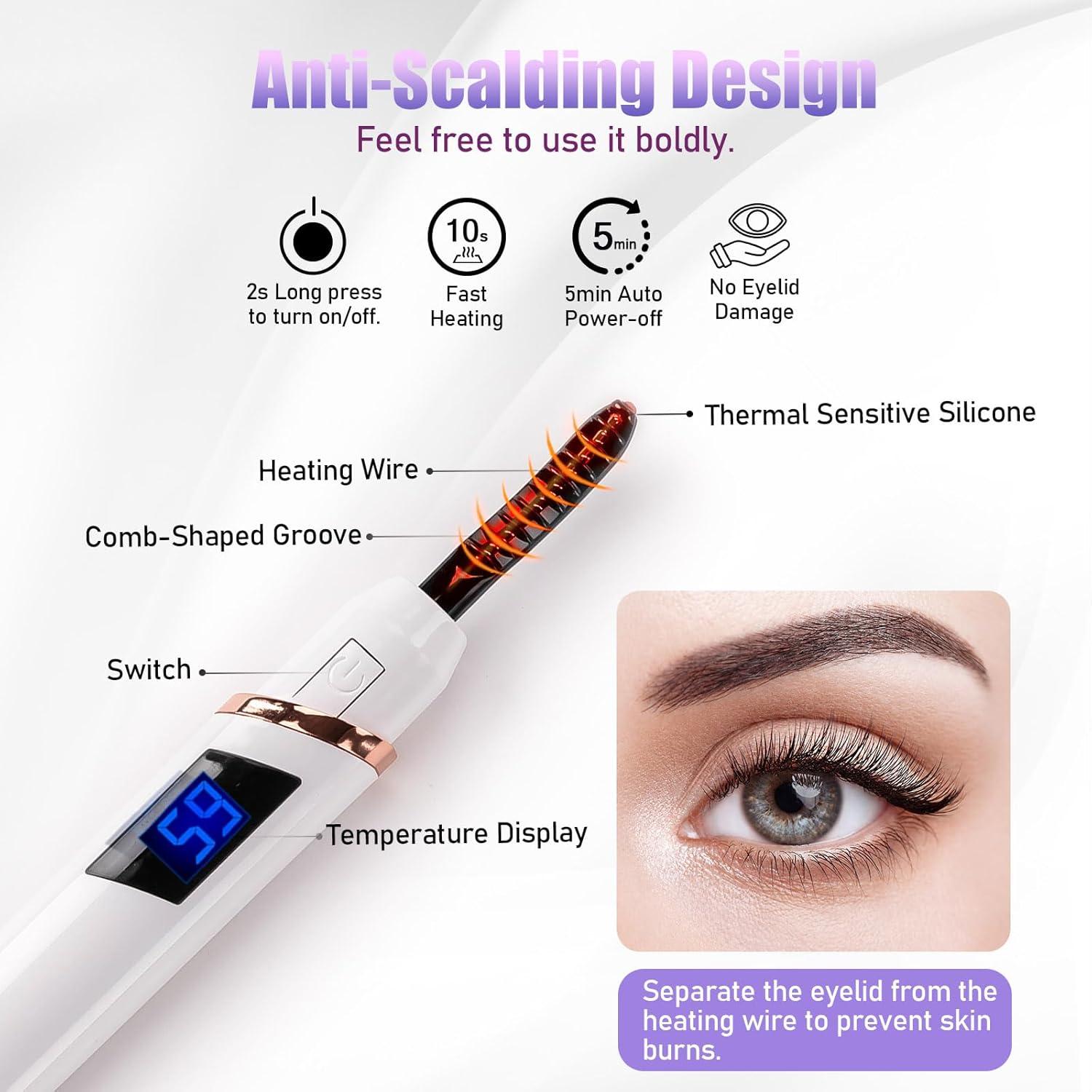 Rizador de Pestañas Eléctrico Shenlanbolt X902 4 Temperaturas