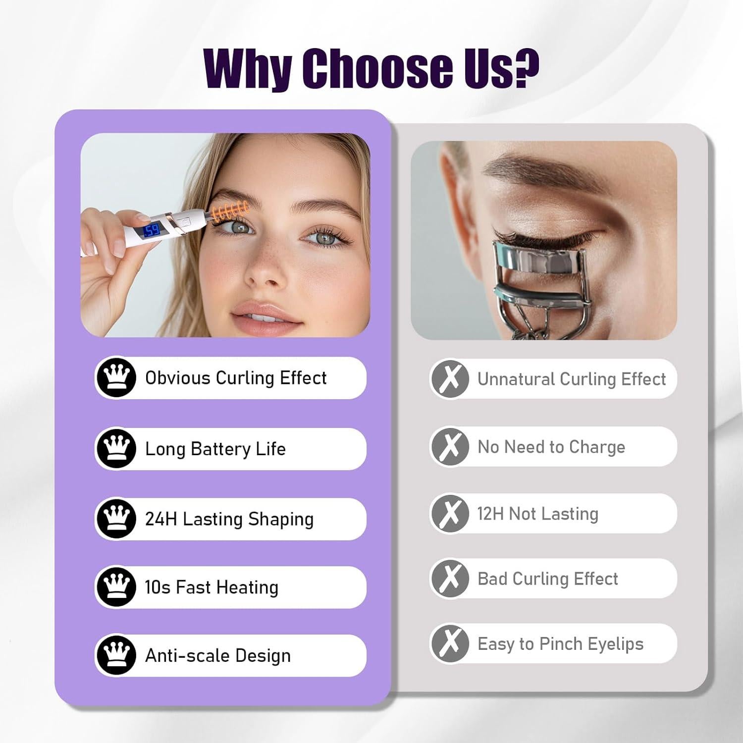 Rizador de Pestañas Eléctrico Shenlanbolt X902 4 Temperaturas