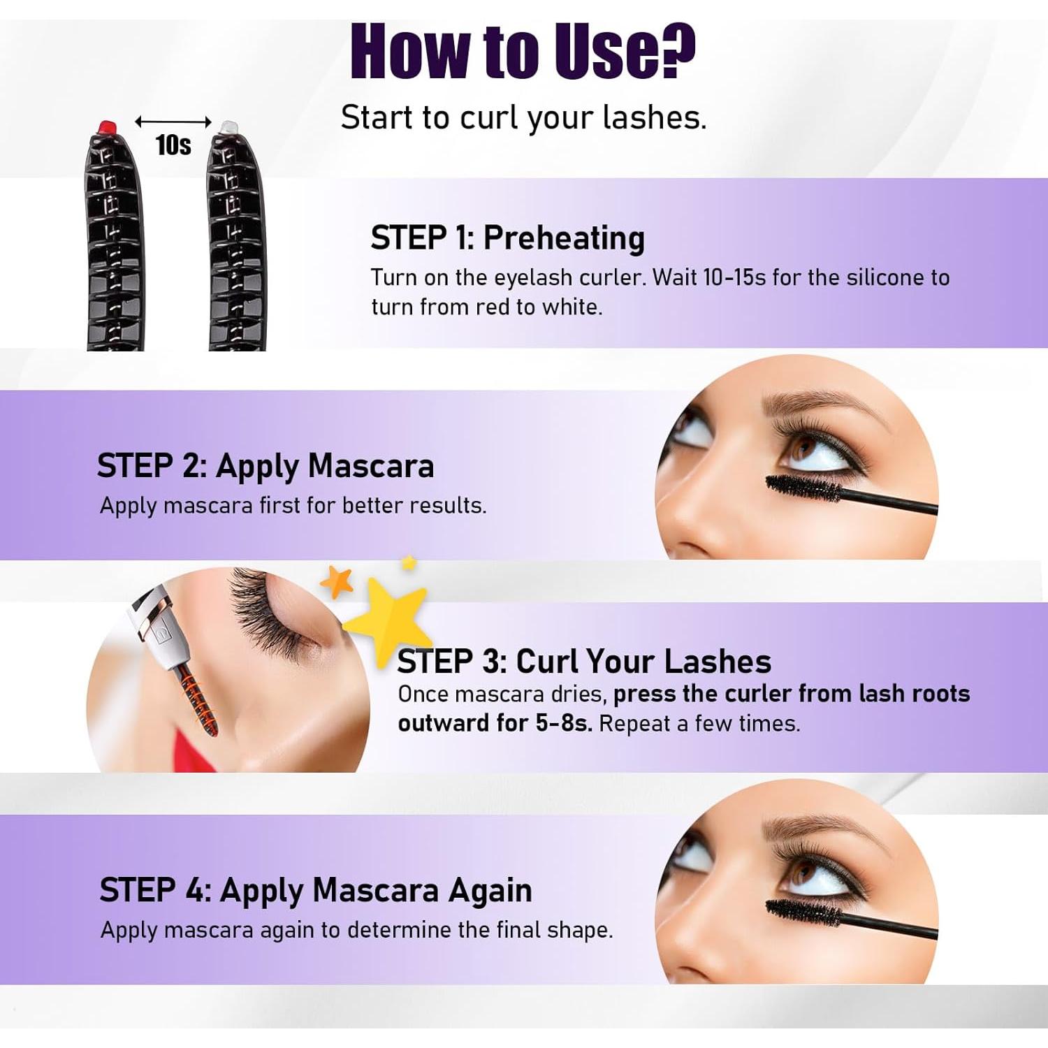 Rizador de Pestañas Eléctrico Shenlanbolt X902 4 Temperaturas