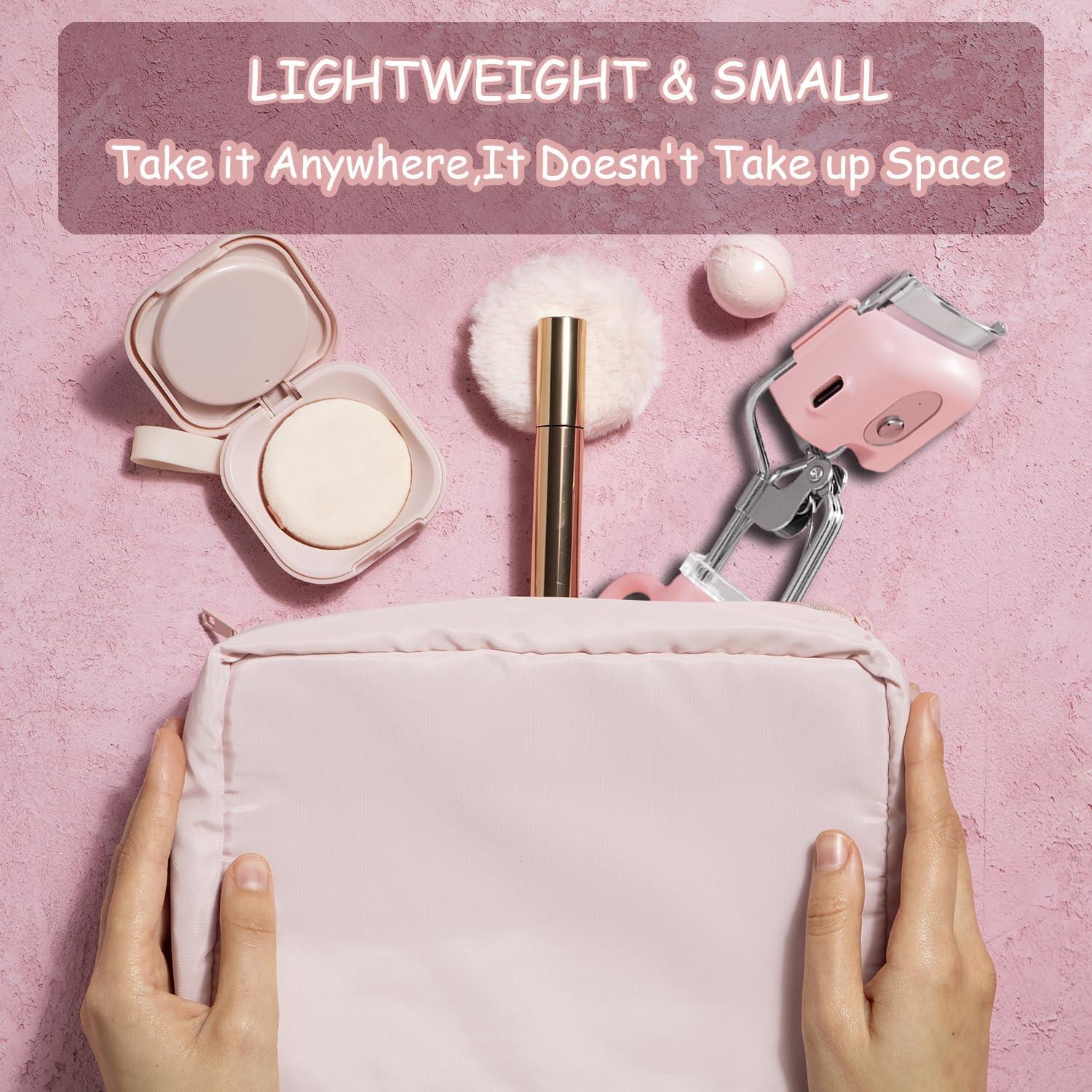 Rizador de Pestañas Eléctrico YOBEYI Rosa, Calentado, 3 Temperaturas