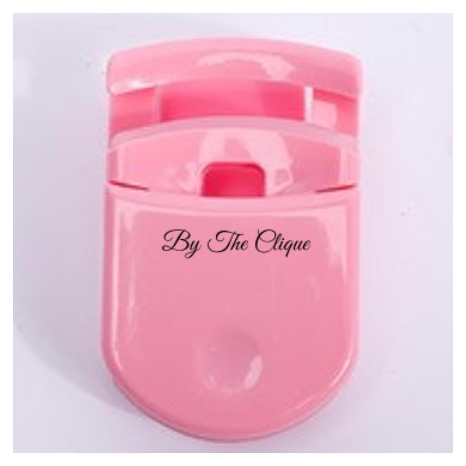 Rizador de Pestañas Mini Portátil The Clique Rosa 36mm