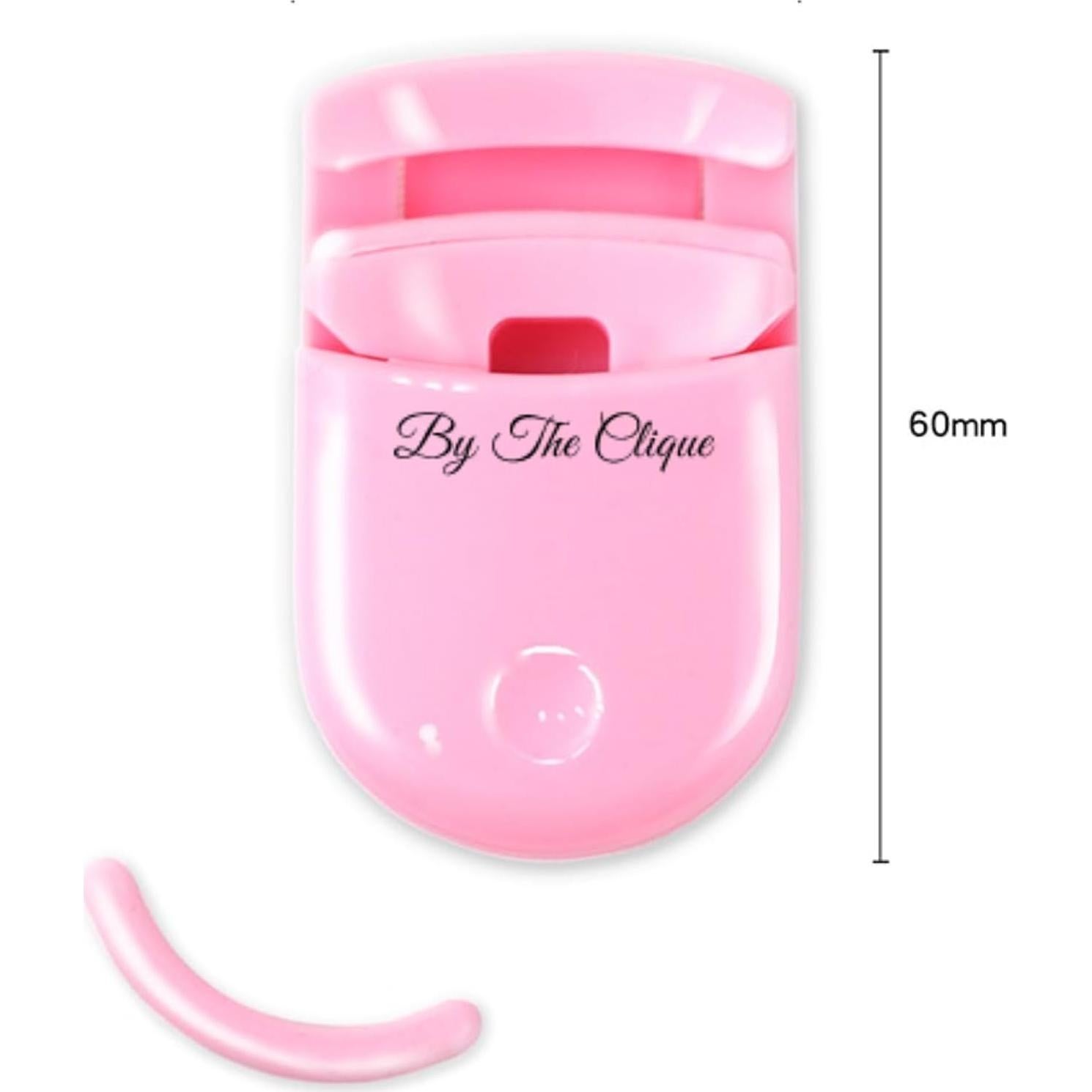Rizador de Pestañas Mini Portátil The Clique Rosa 36mm