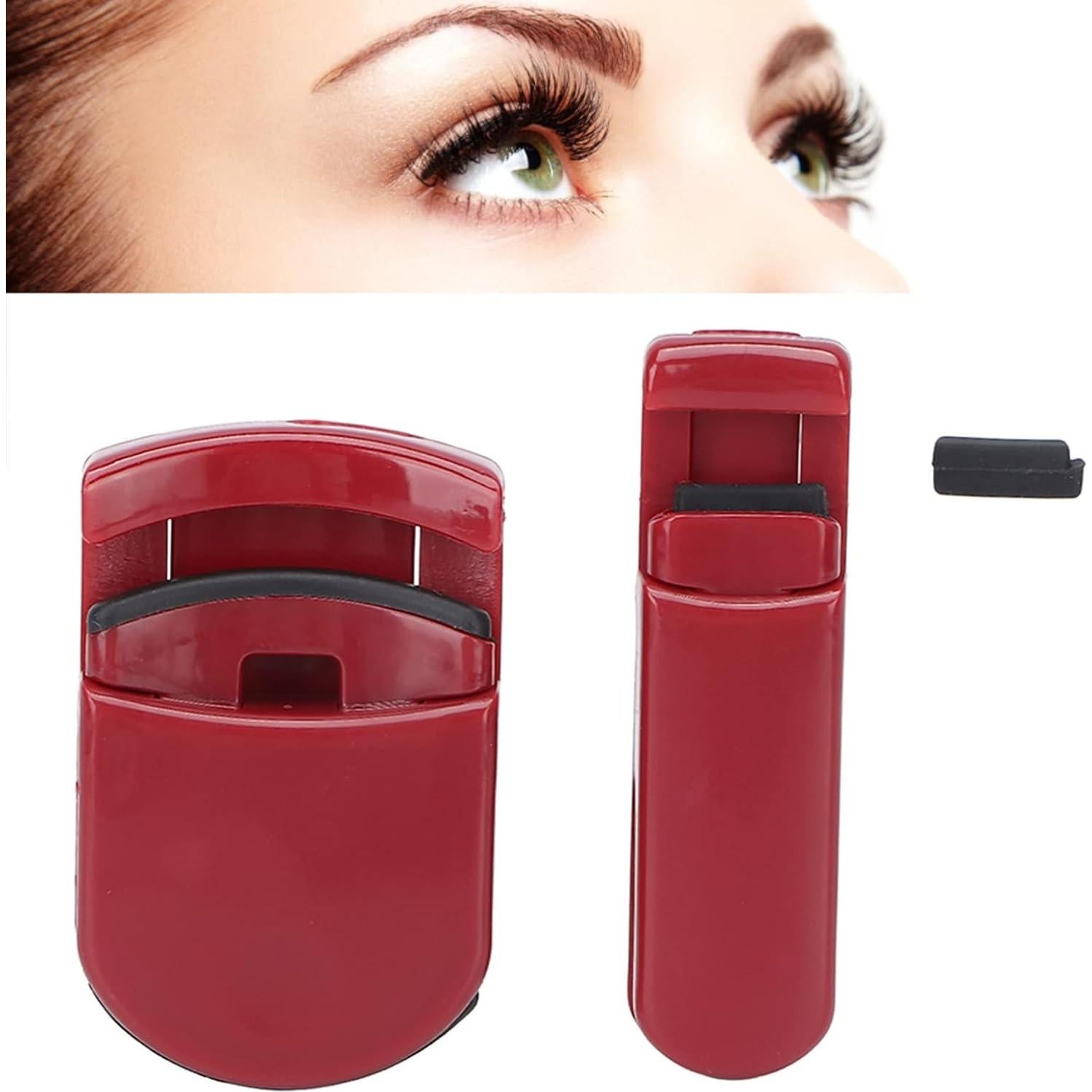 Rizador de Pestañas Dioche 2 Piezas Portátil Mini Rojo